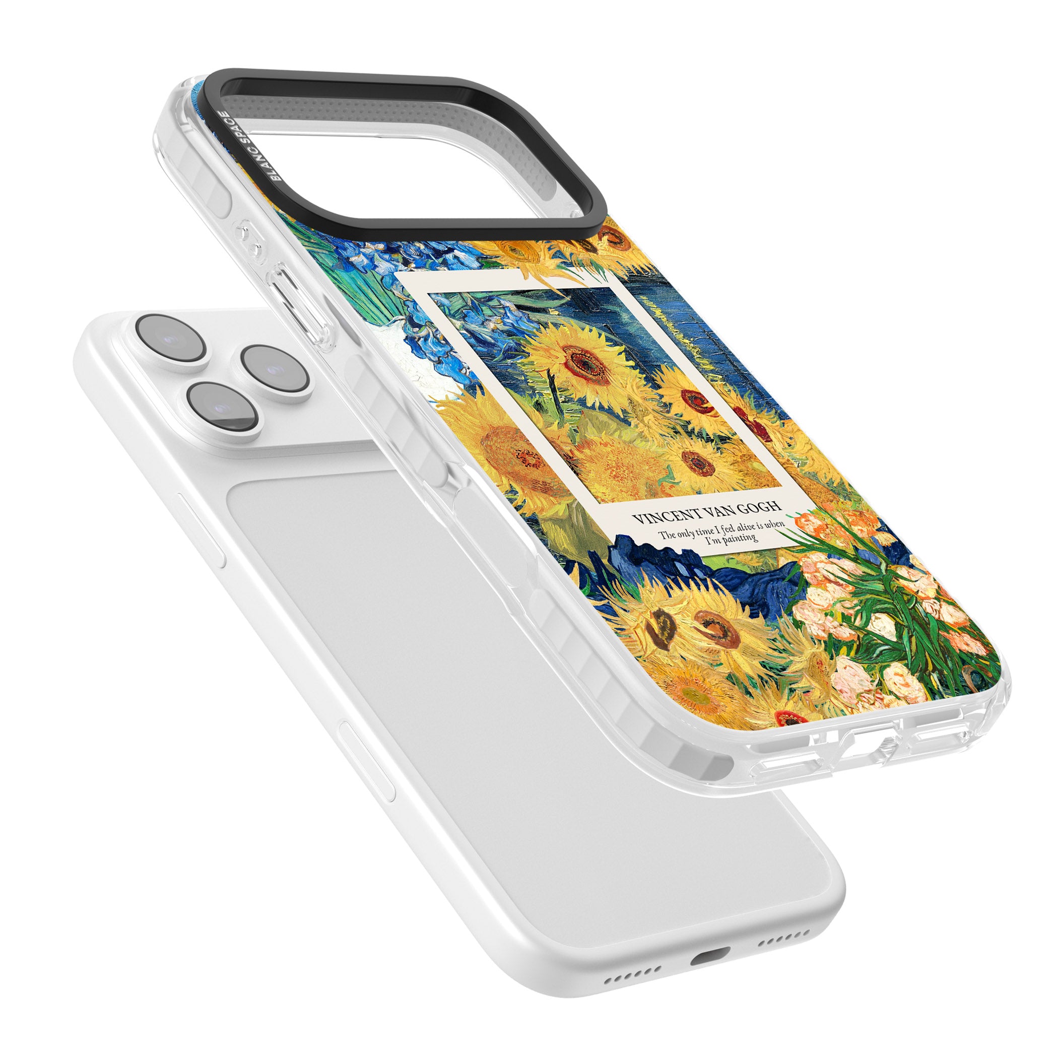 Van Gogh Sunflowers iPhone 17 Pro Impact Pro Clear Phone Case Colours