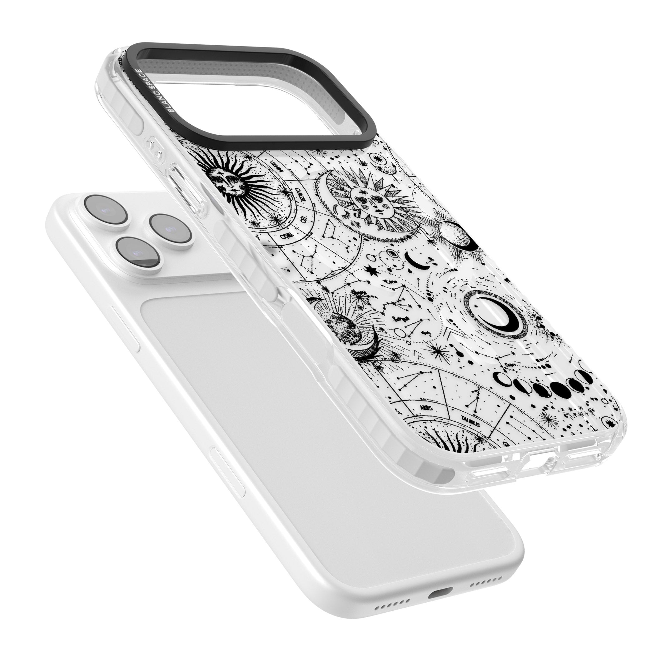 Celestial Zodiac iPhone 17 Pro Impact Pro Clear Phone Case Colours