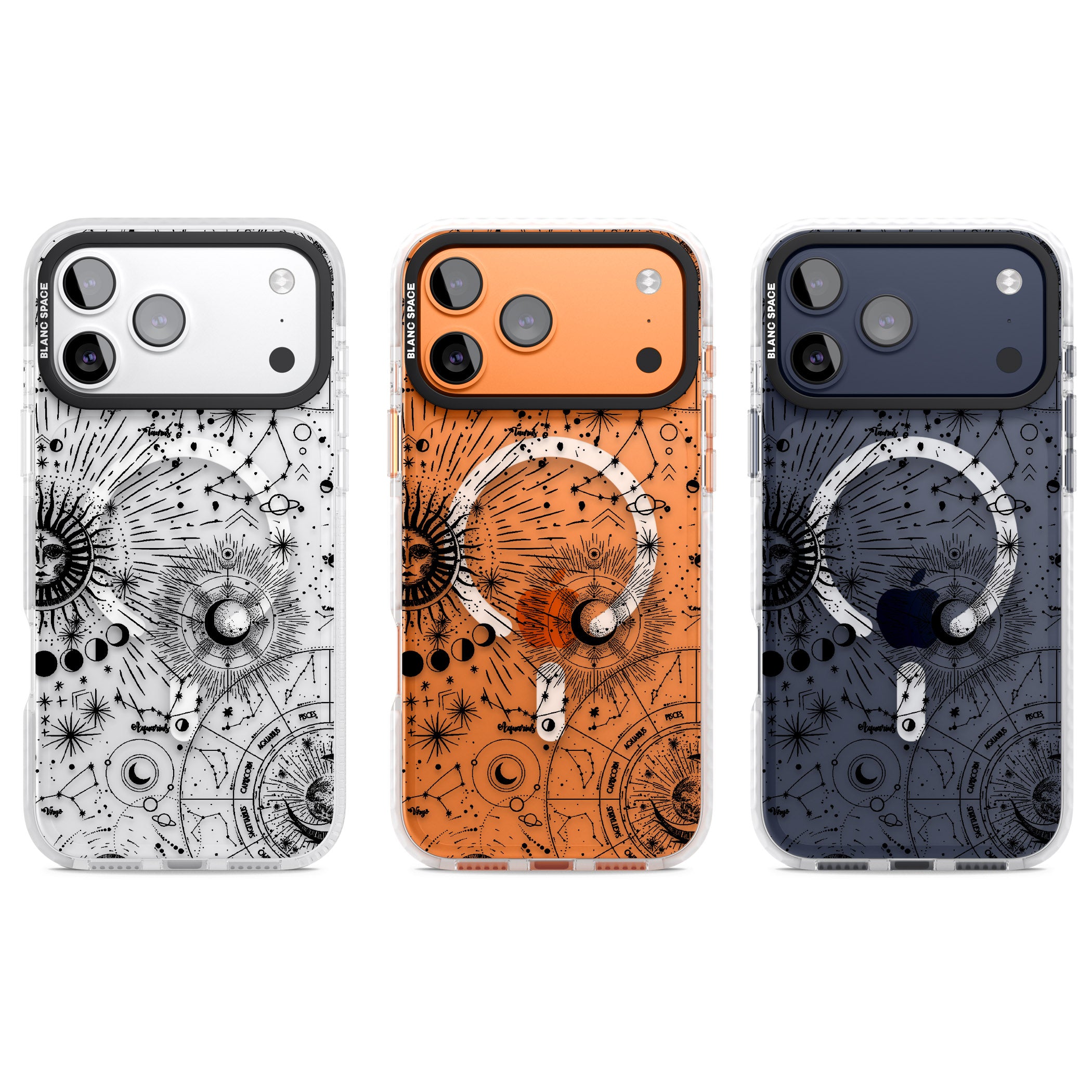 Celestial Chart iPhone 17 Pro Impact Pro Clear Phone Case APT Impact Protection