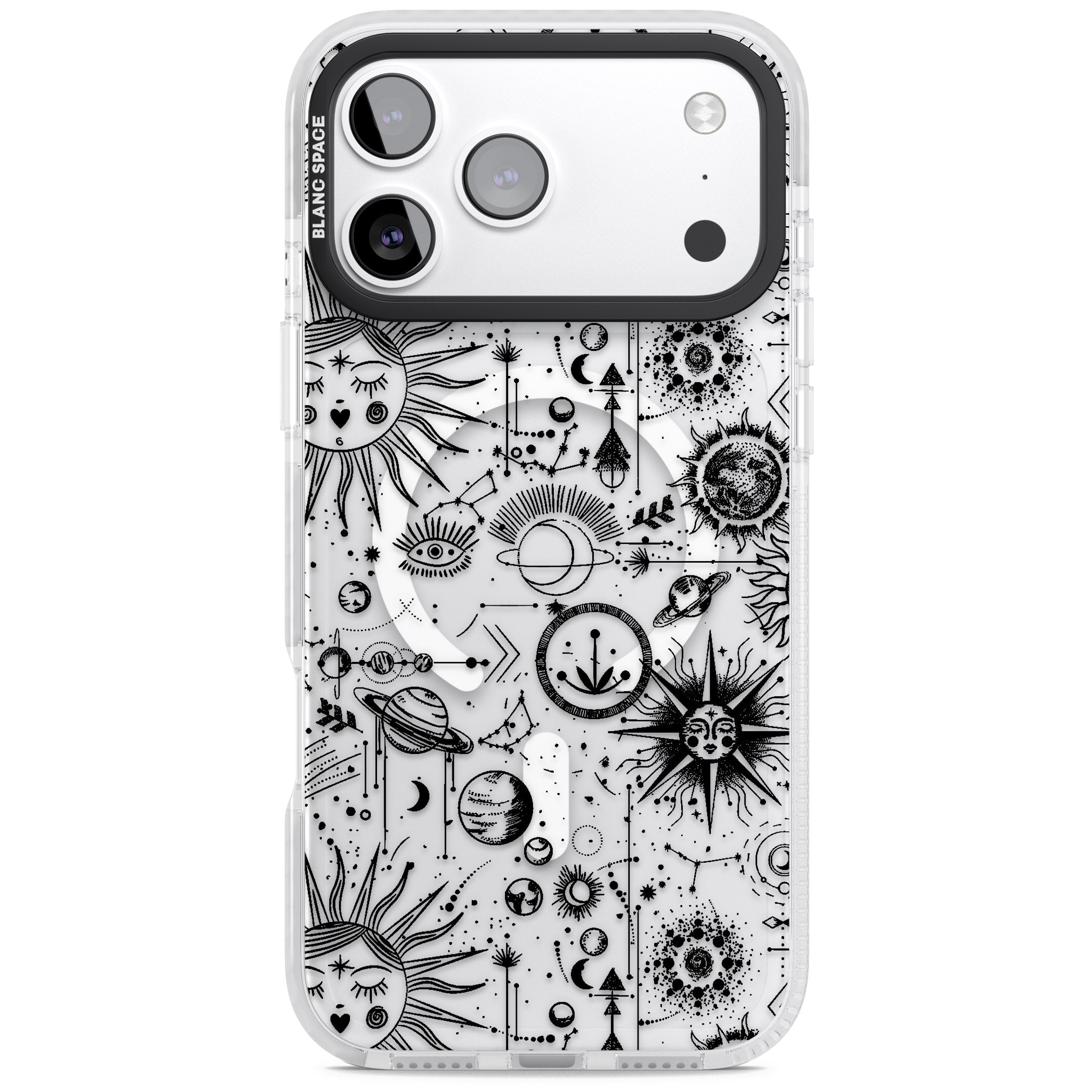Cosmic Zodiac iPhone 17 Pro Impact Pro Clear Phone Case