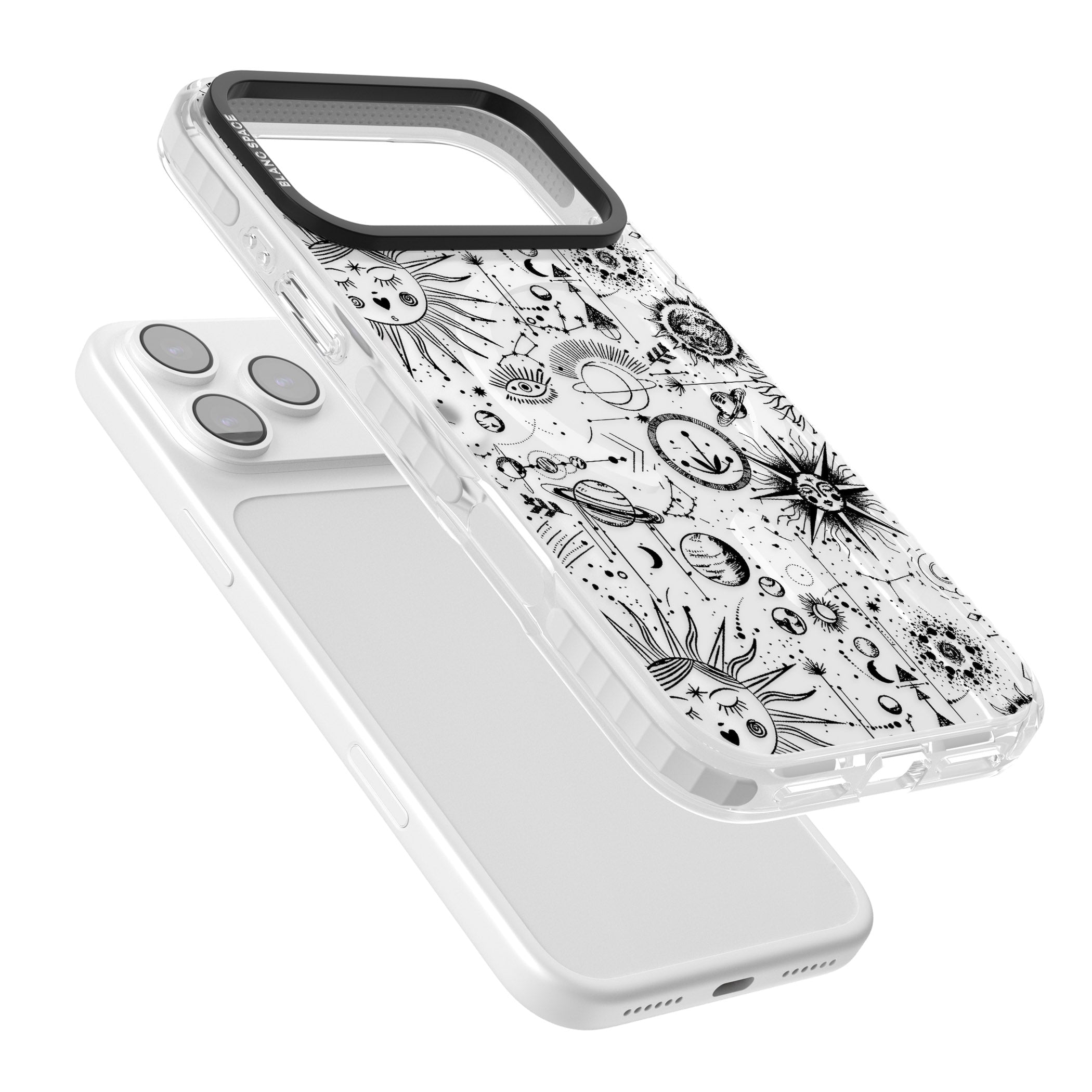 Cosmic Zodiac iPhone 17 Pro Impact Pro Clear Phone Case Colours