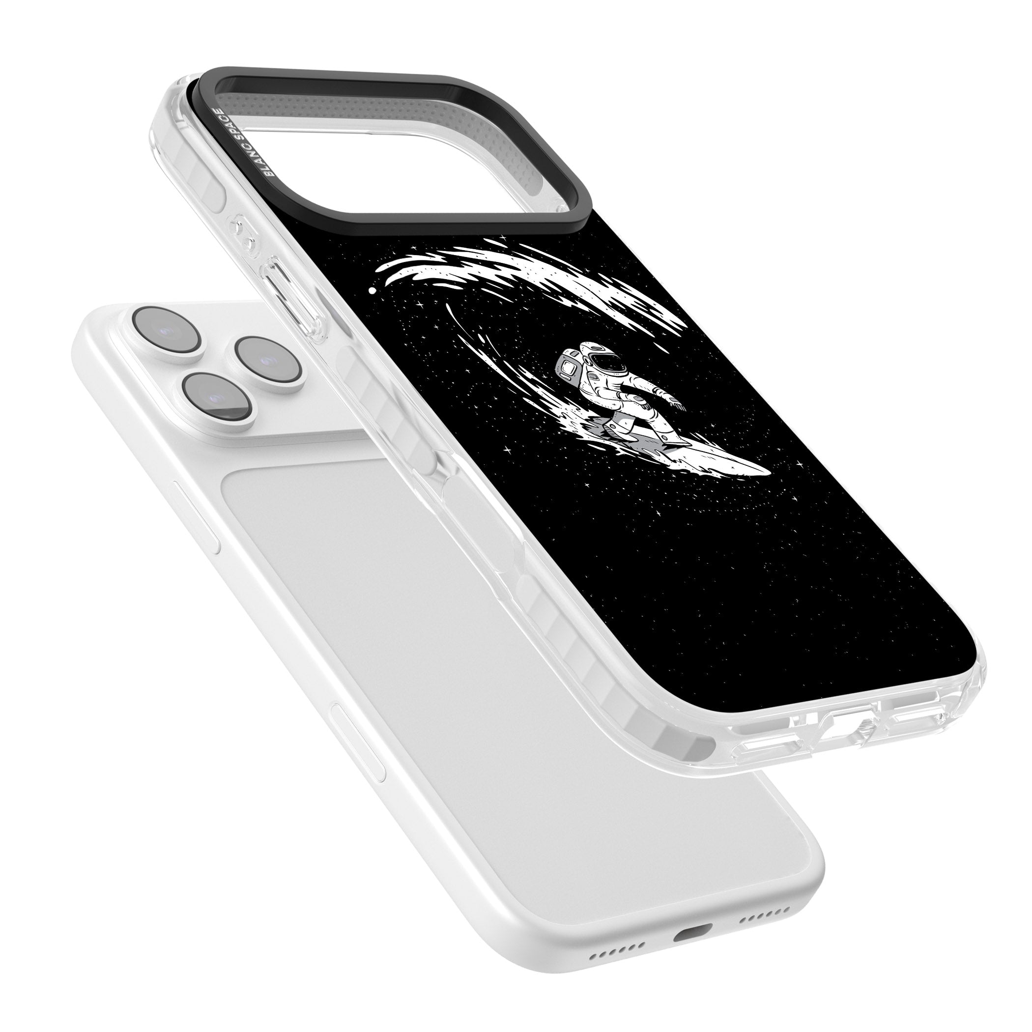 Cosmic Surf iPhone 17 Pro Impact Pro Clear Phone Case Colours