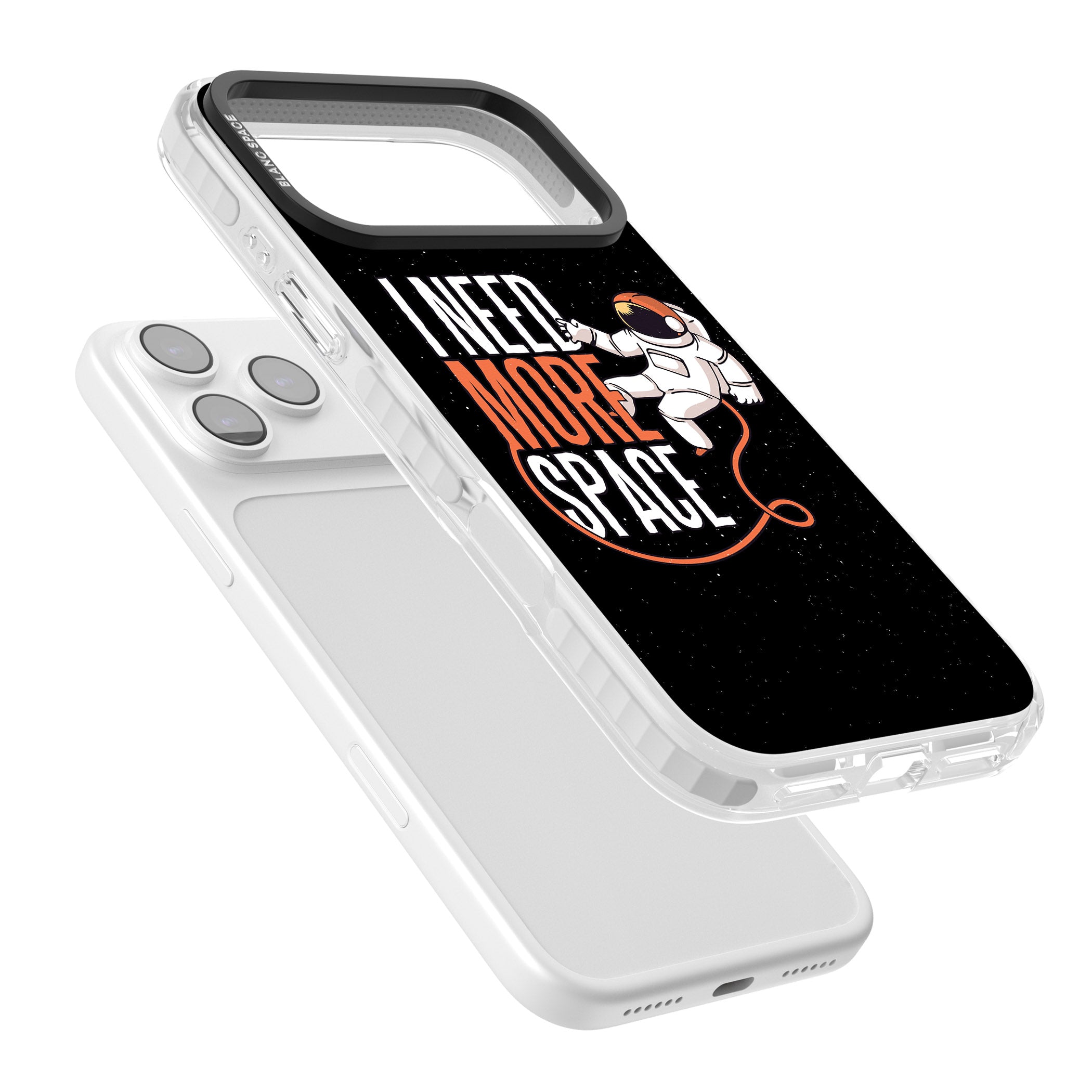 I Need More Space iPhone 17 Pro Impact Pro Clear Phone Case Colours