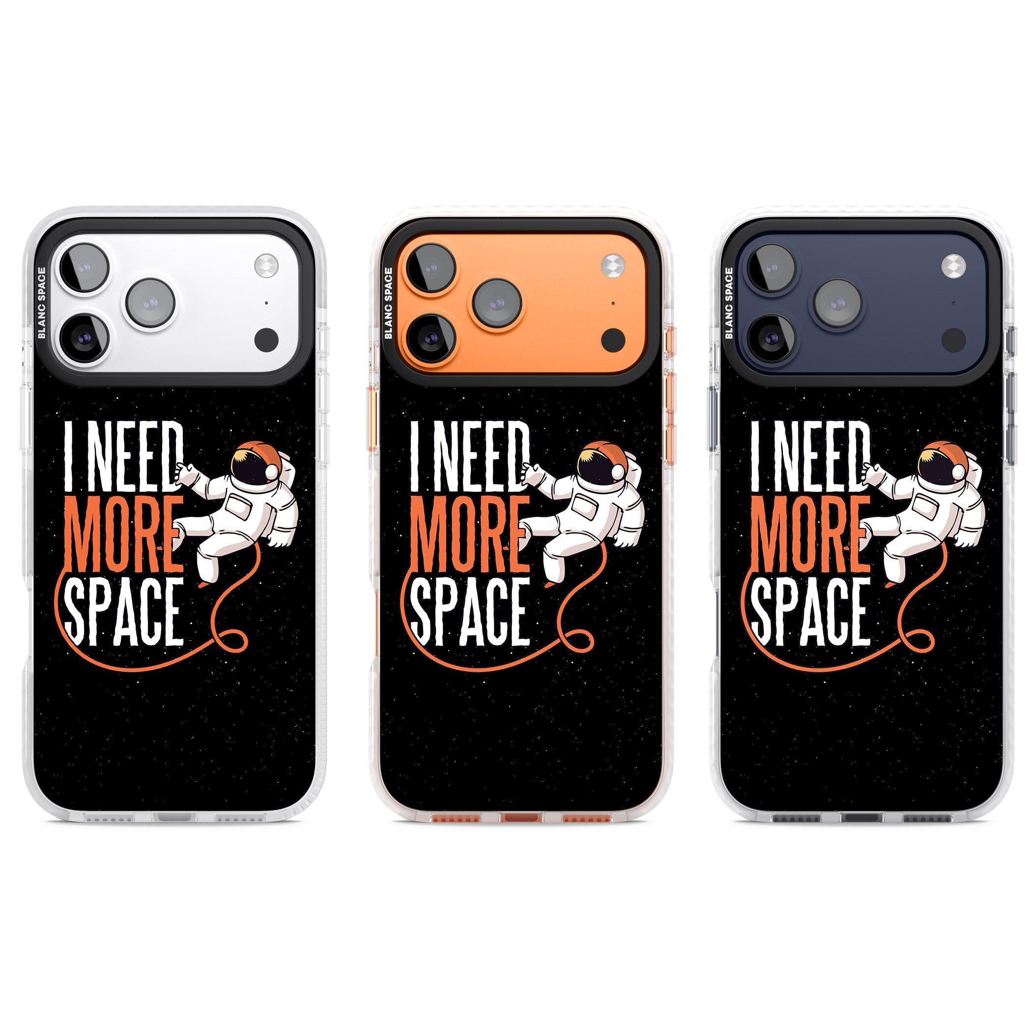 I Need More Space iPhone 17 Pro Impact Pro Clear Phone Case APT Impact Protection