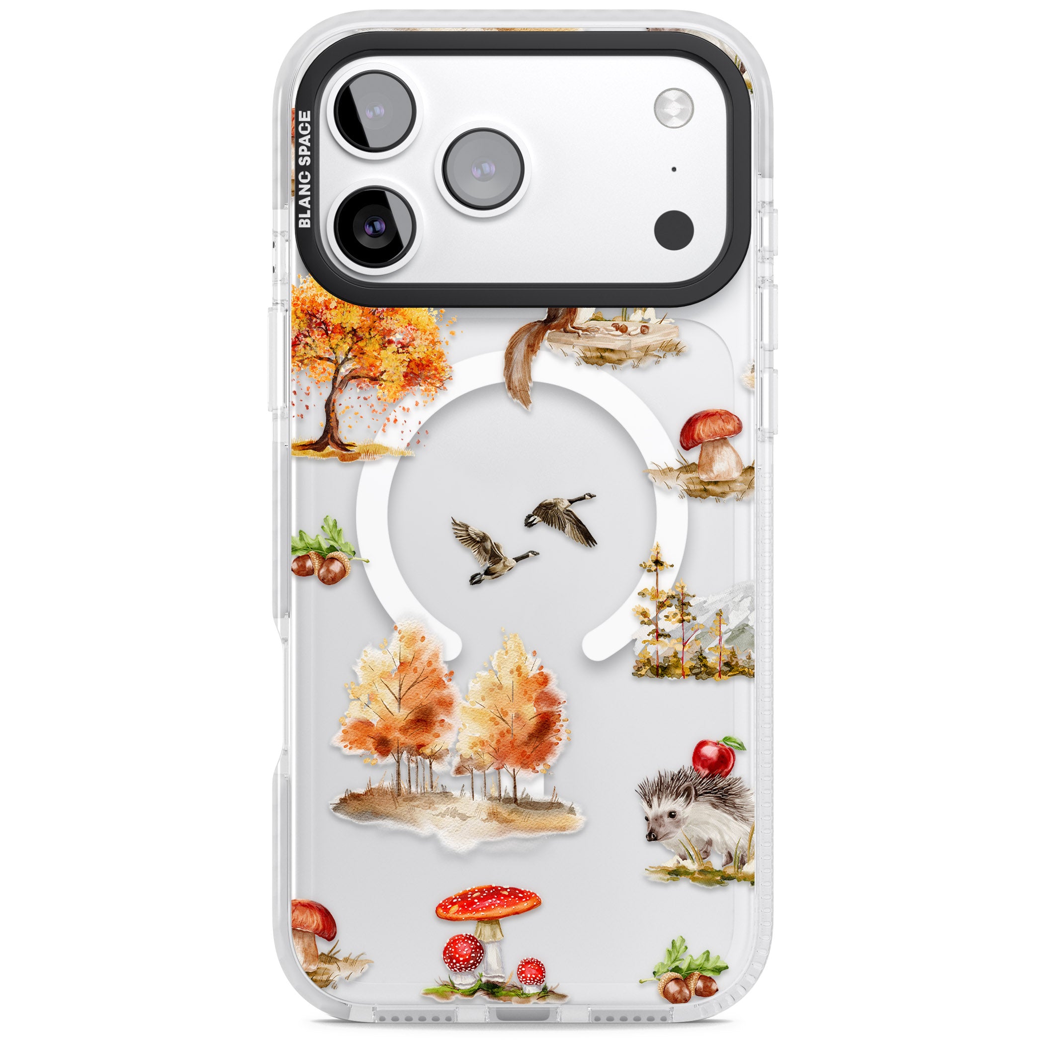 Fall Forest Friends iPhone 17 Pro Impact Pro Clear Phone Case