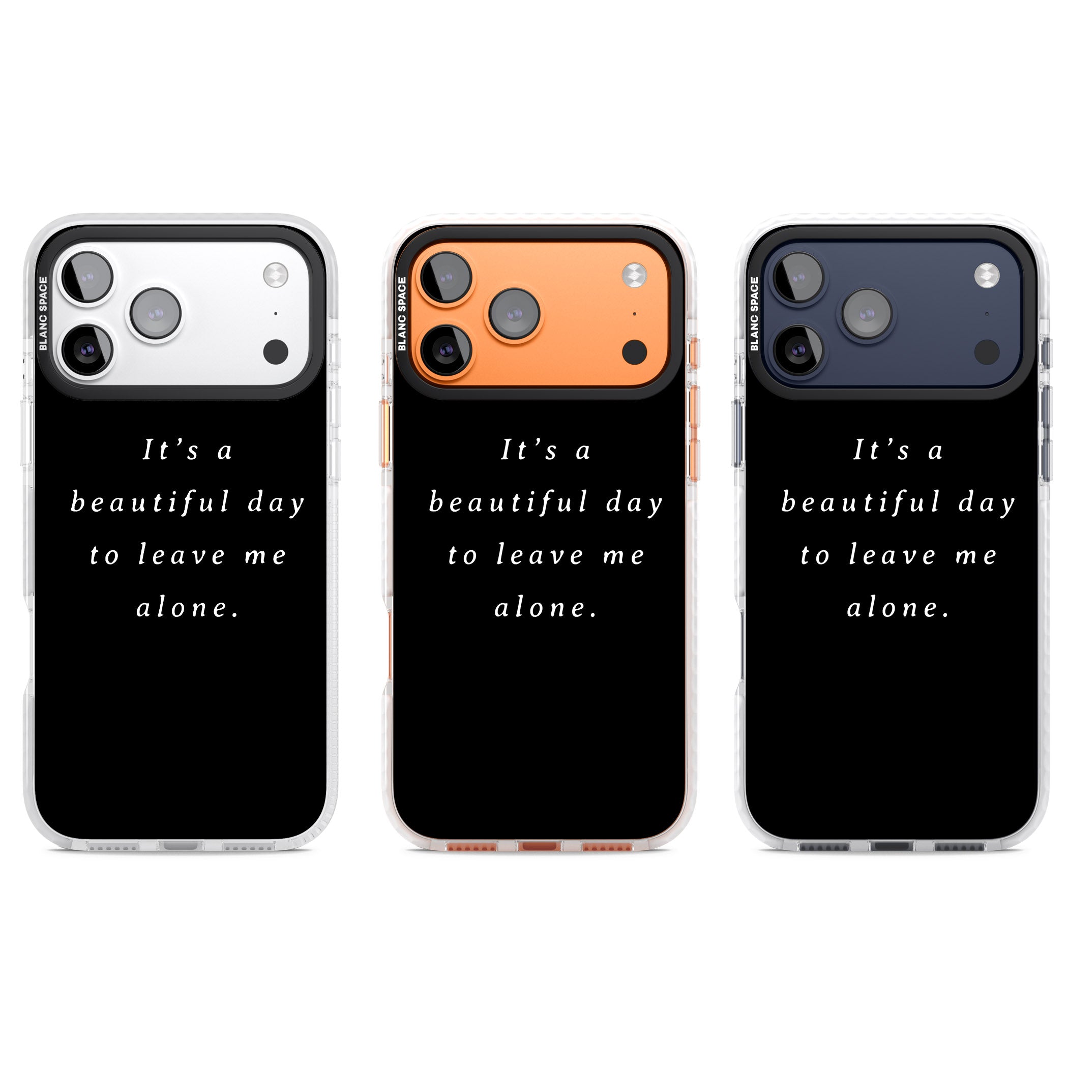 Beautiful Day Quote iPhone 17 Pro Impact Pro Clear Phone Case APT Impact Protection