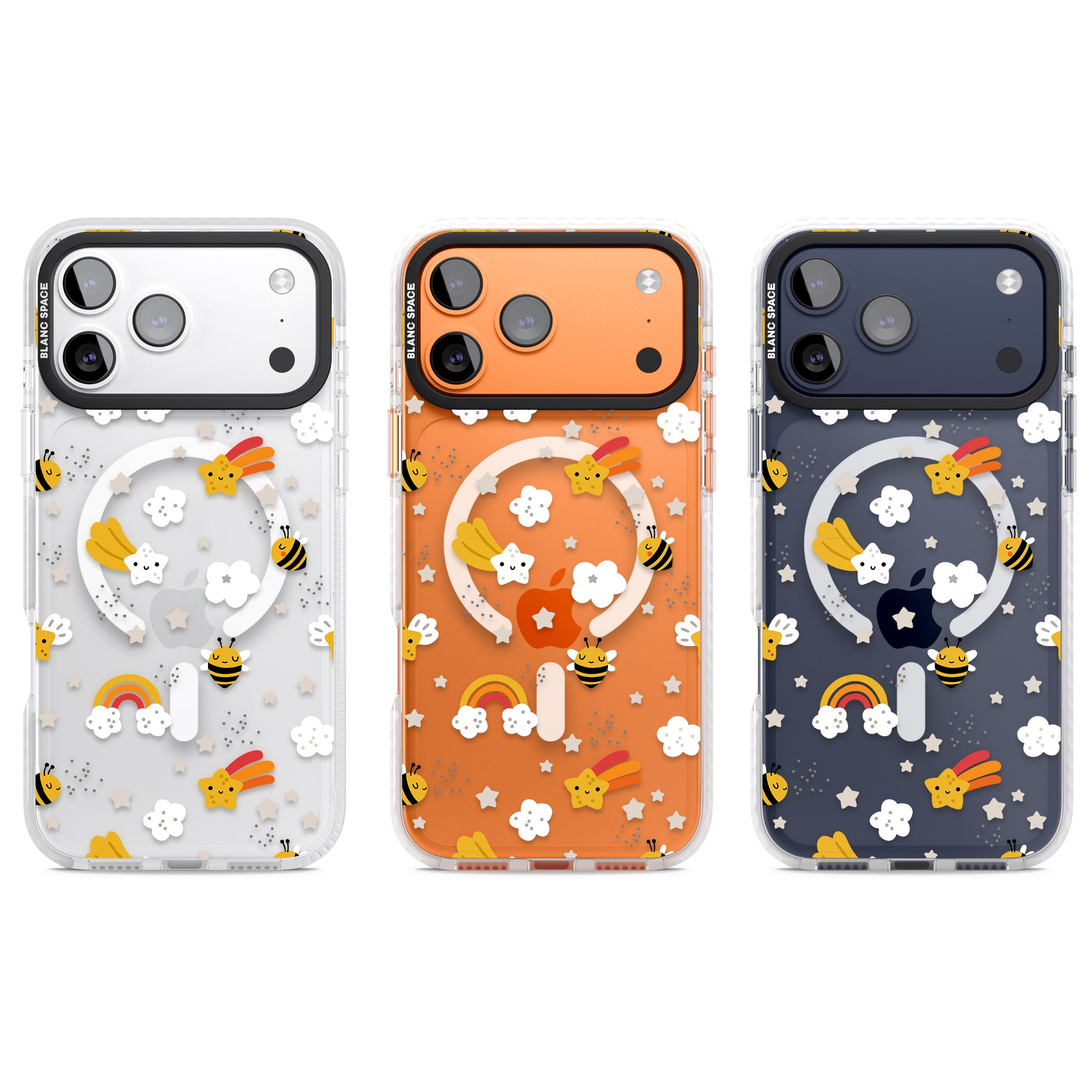 Busy Bee iPhone 17 Pro Impact Pro Clear Phone Case APT Impact Protection