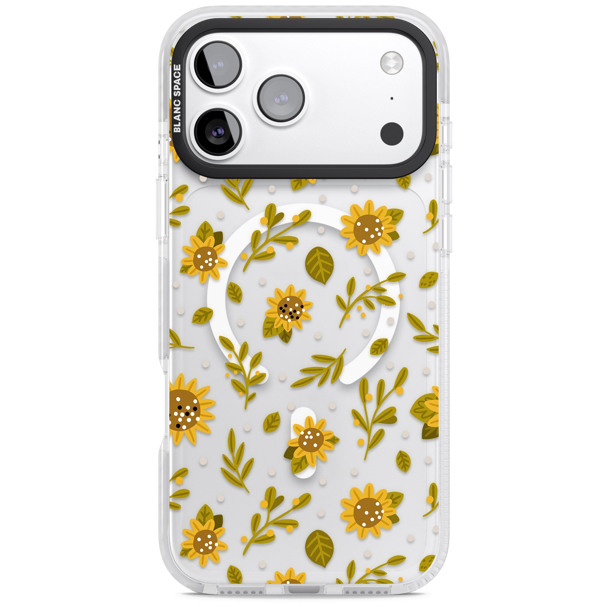Bees & Sunflowers iPhone 17 Pro Impact Pro Clear Phone Case