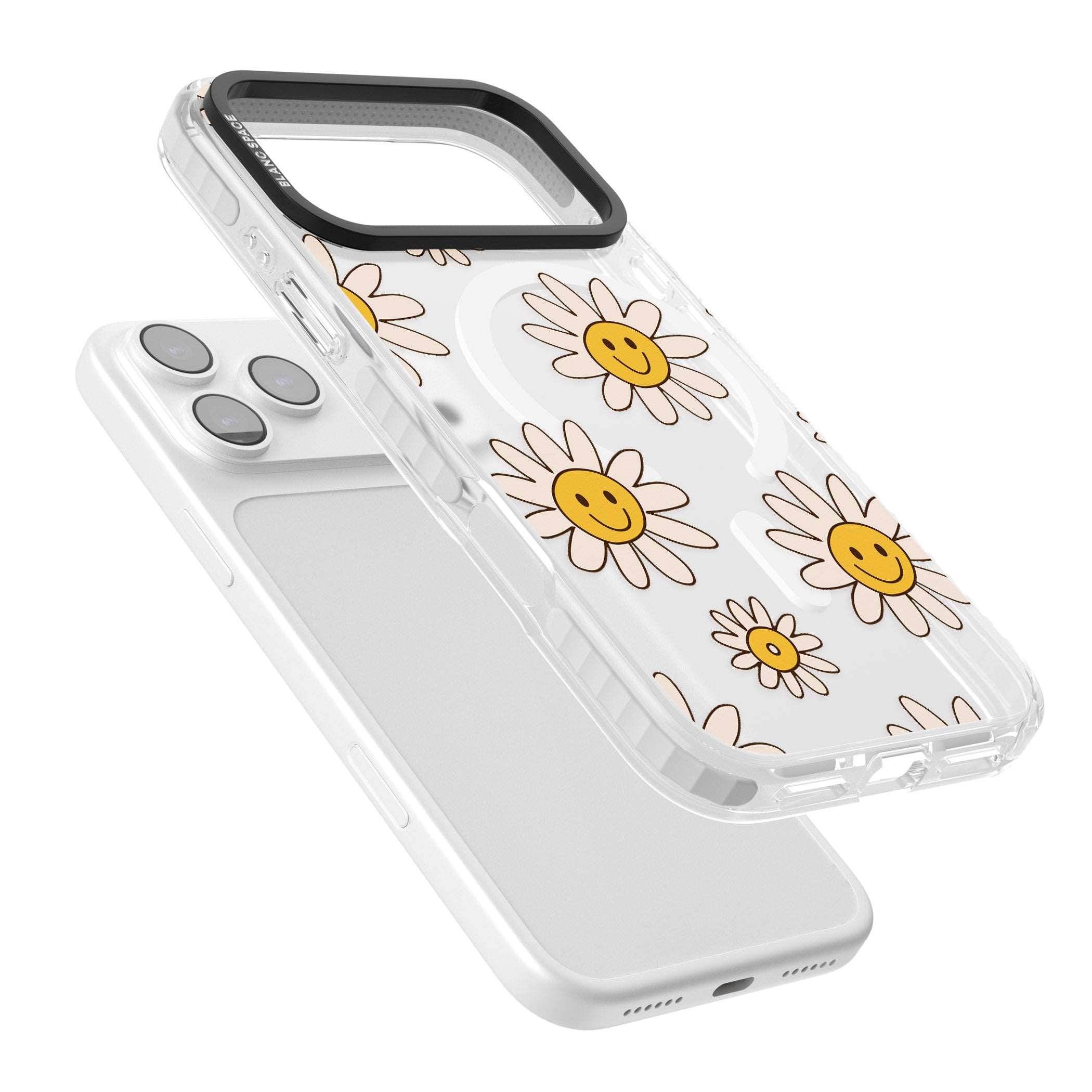 Daisy Faces iPhone 17 Pro Impact Pro Clear Phone Case Colours