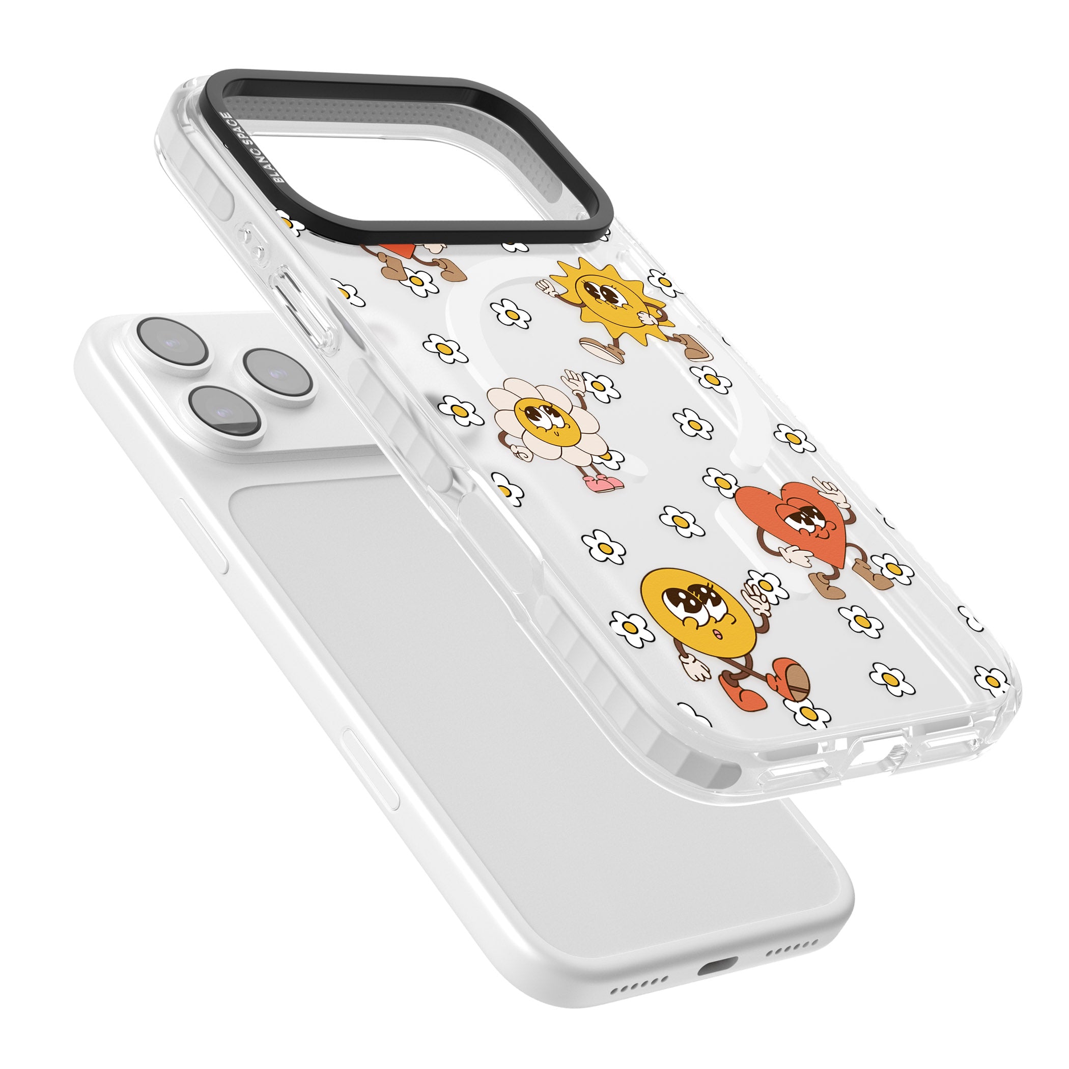 Daisies & Friends iPhone 17 Pro Impact Pro Clear Phone Case Colours