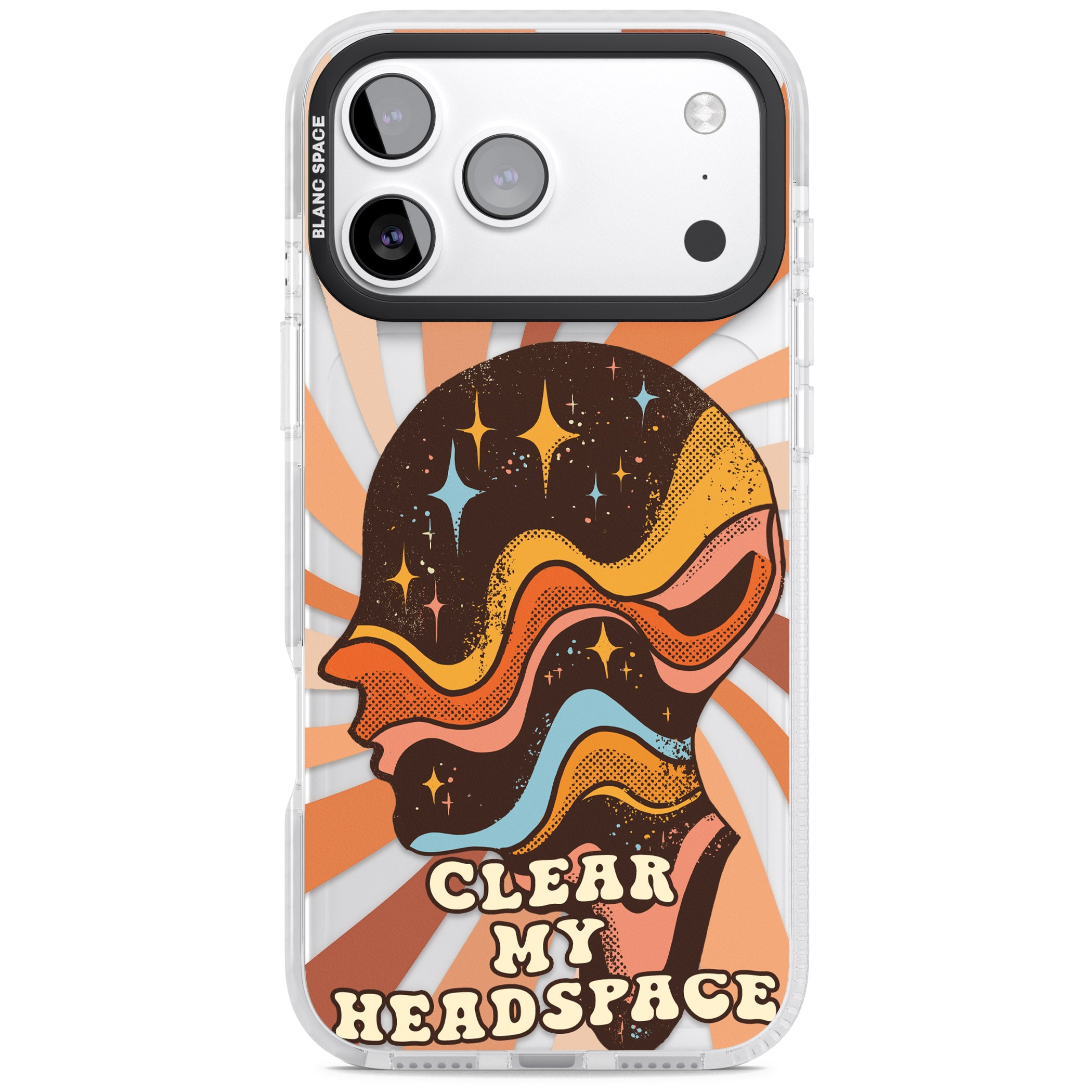 Clear My Headspace iPhone 17 Pro Impact Pro Clear Phone Case