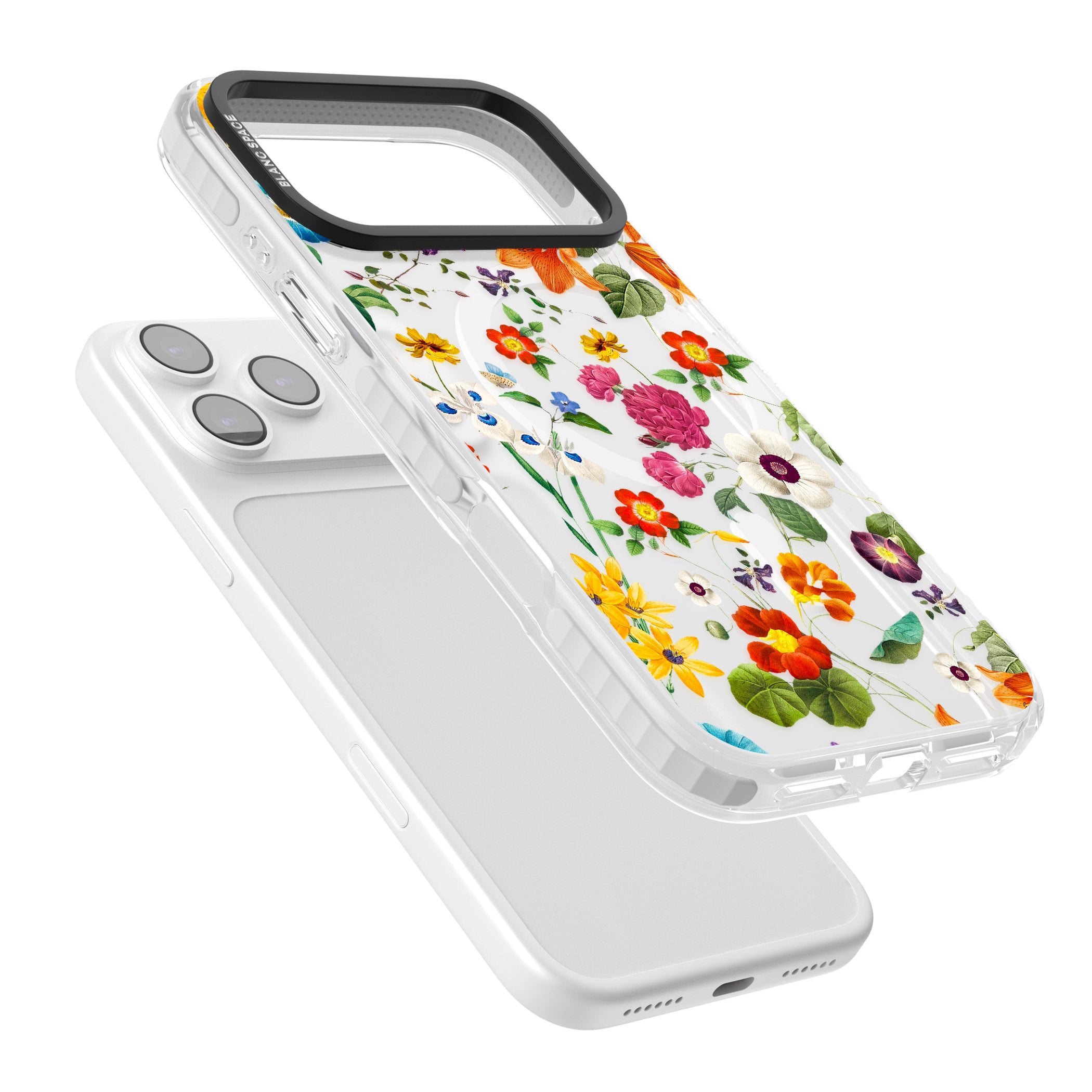 Whimsical Wildflowers iPhone 17 Pro Impact Pro Clear Phone Case Colours