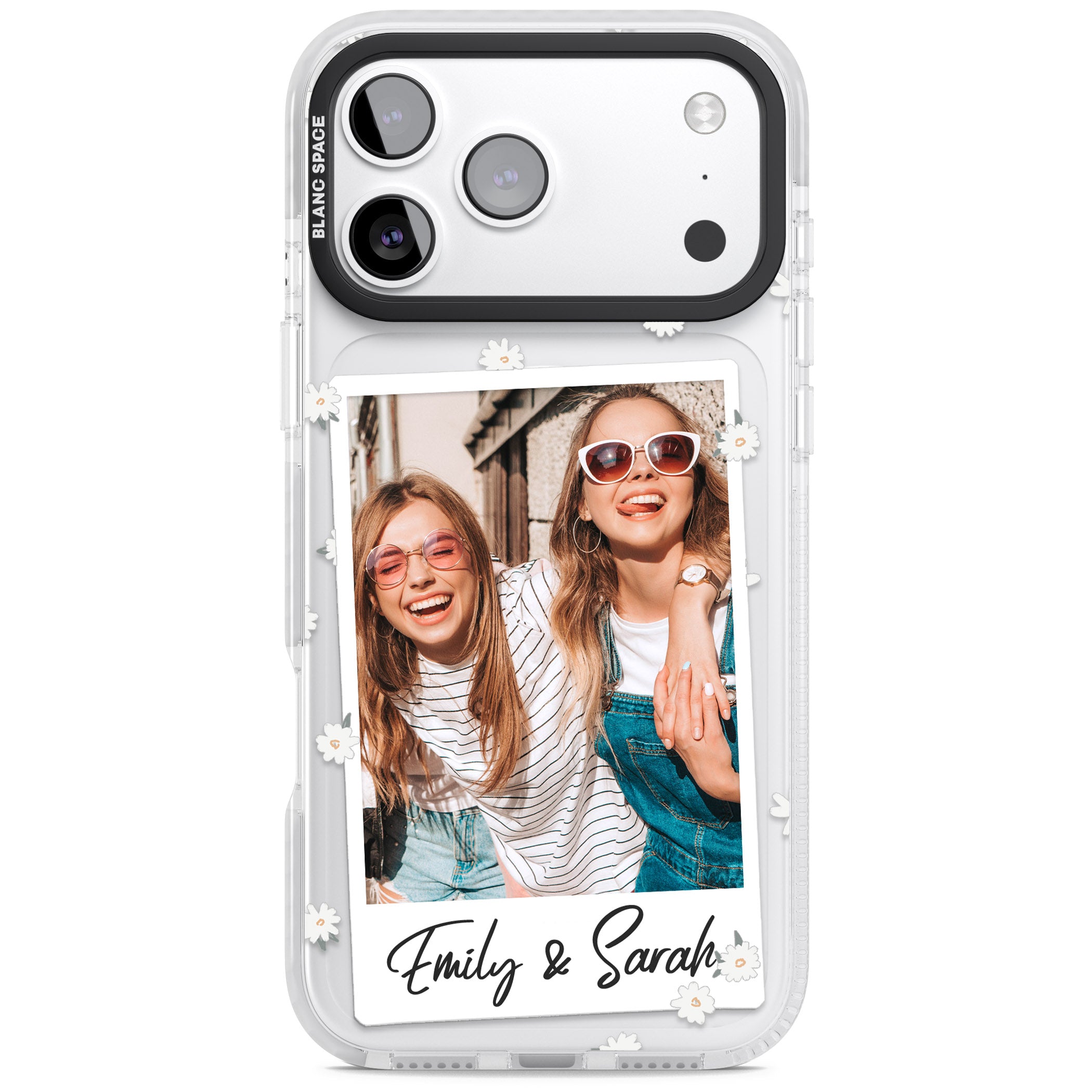 Personalised Daisy Instant Photo iPhone 17 Pro Impact Pro Clear Phone Case
