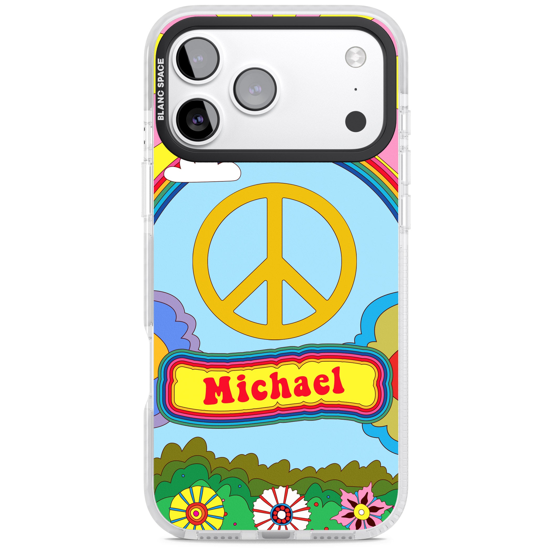 Personalised Happy Days iPhone 17 Pro Impact Pro Clear Phone Case