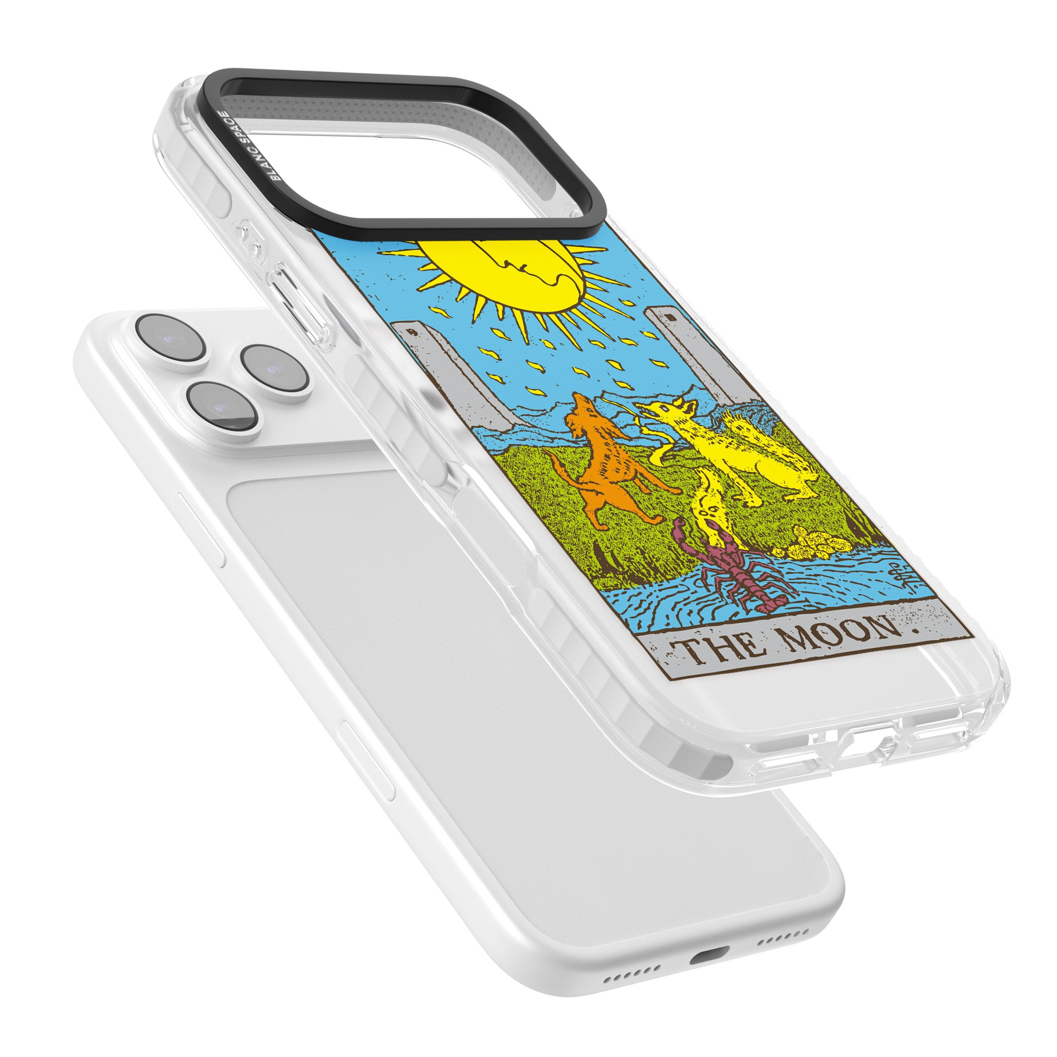 Personalised The Moon Tarot Card (Color) iPhone 17 Pro Impact Pro Clear Phone Case Colours