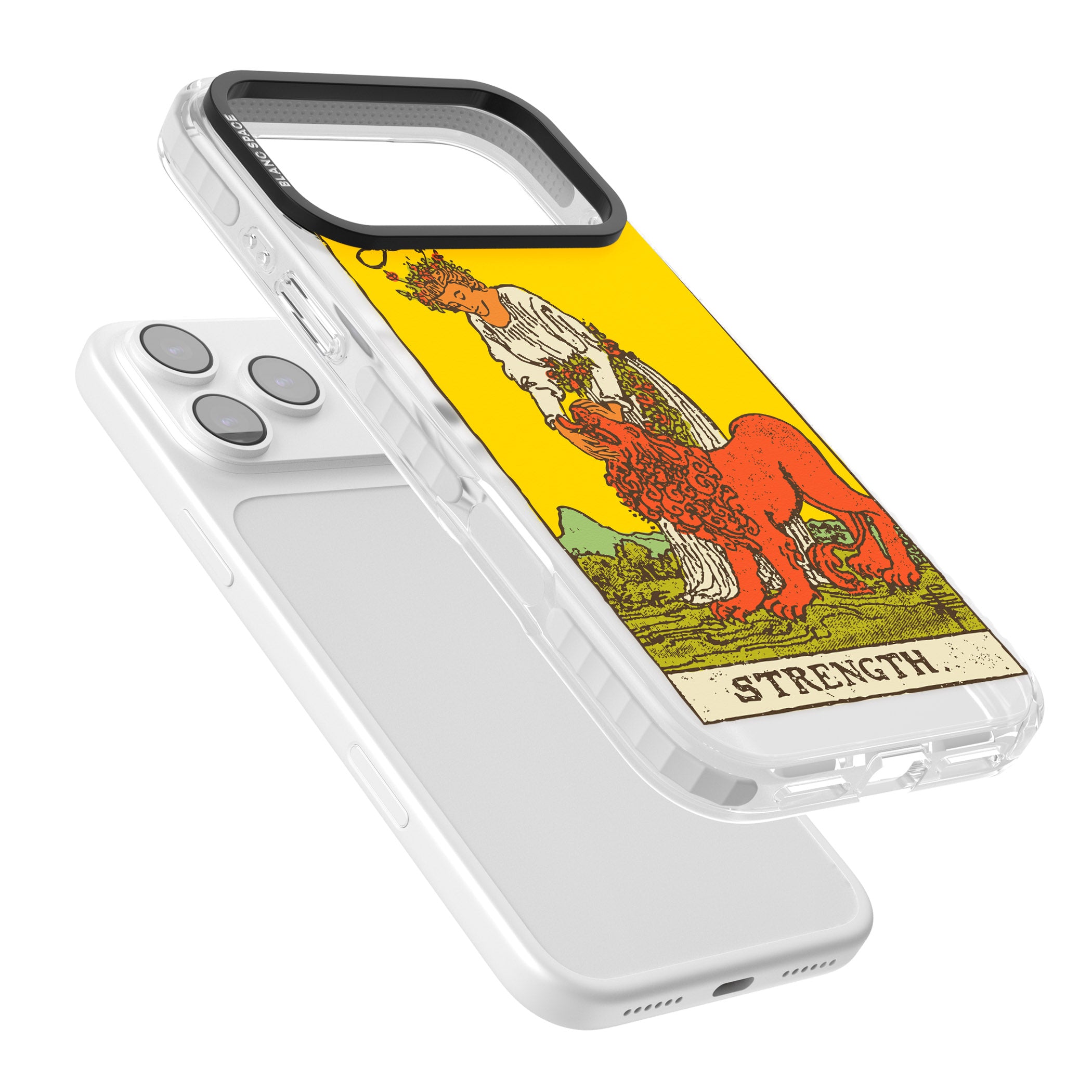 Personalised Strength Tarot Card (Color) iPhone 17 Pro Impact Pro Clear Phone Case Colours