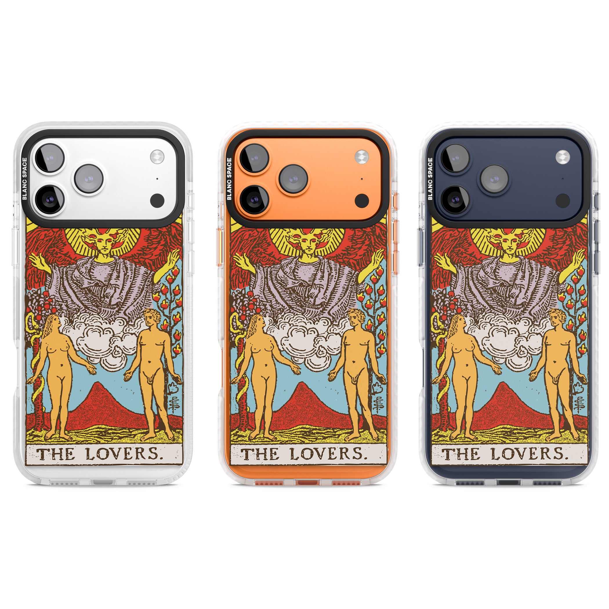 Personalised The Lovers Tarot Card (Color) iPhone 17 Pro Impact Pro Clear Phone Case APT Impact Protection