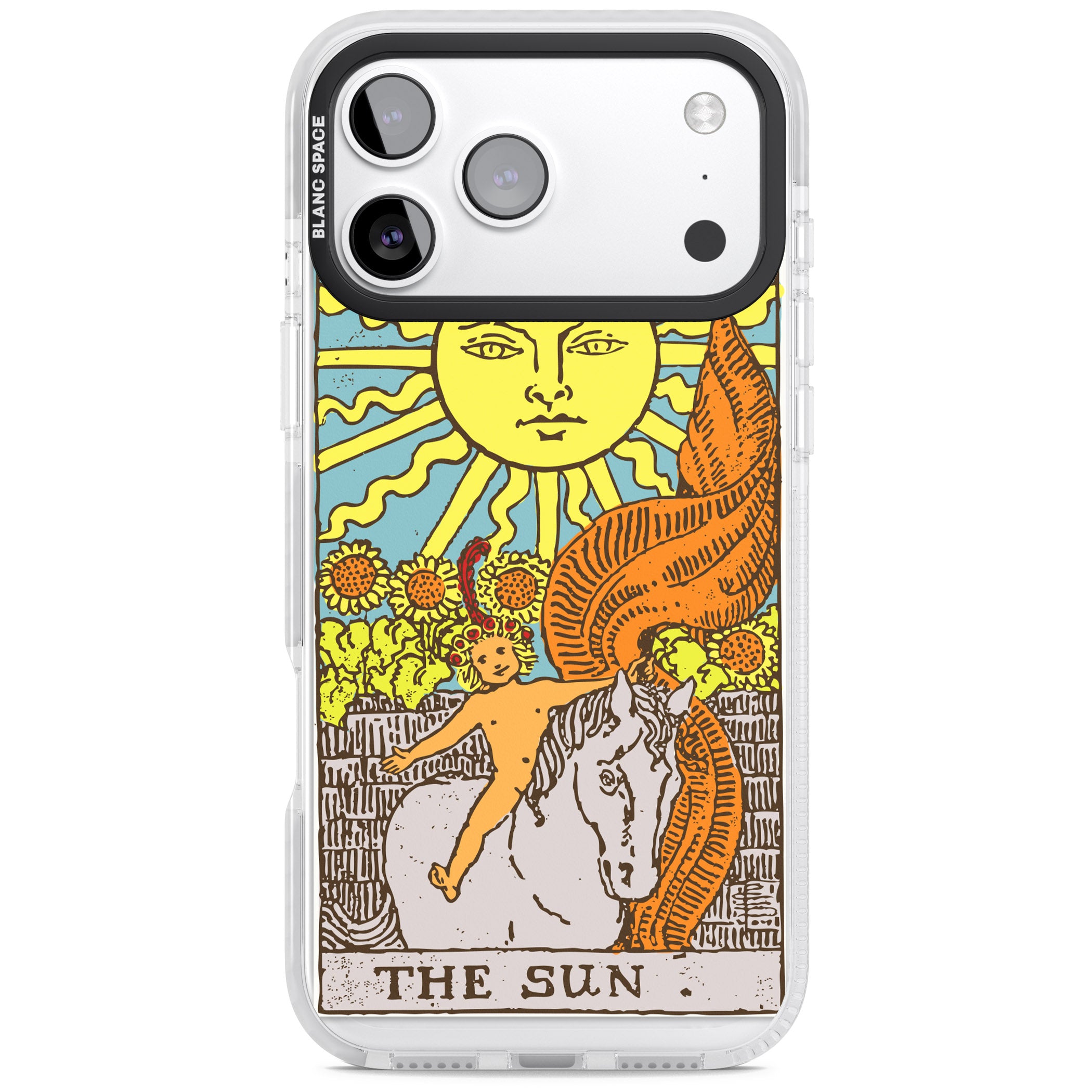 Personalised The Sun Tarot Card (Color) iPhone 17 Pro Impact Pro Clear Phone Case