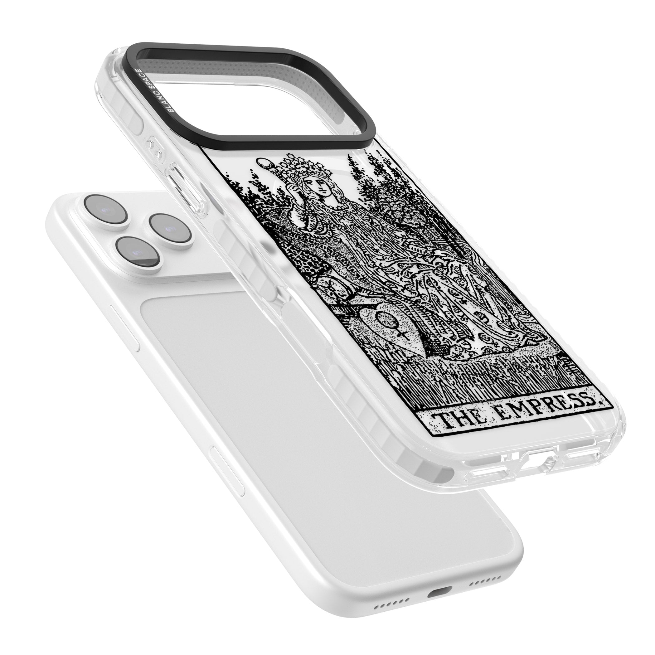 Personalised The Empress Tarot Card (Clear) iPhone 17 Pro Impact Pro Clear Phone Case Colours