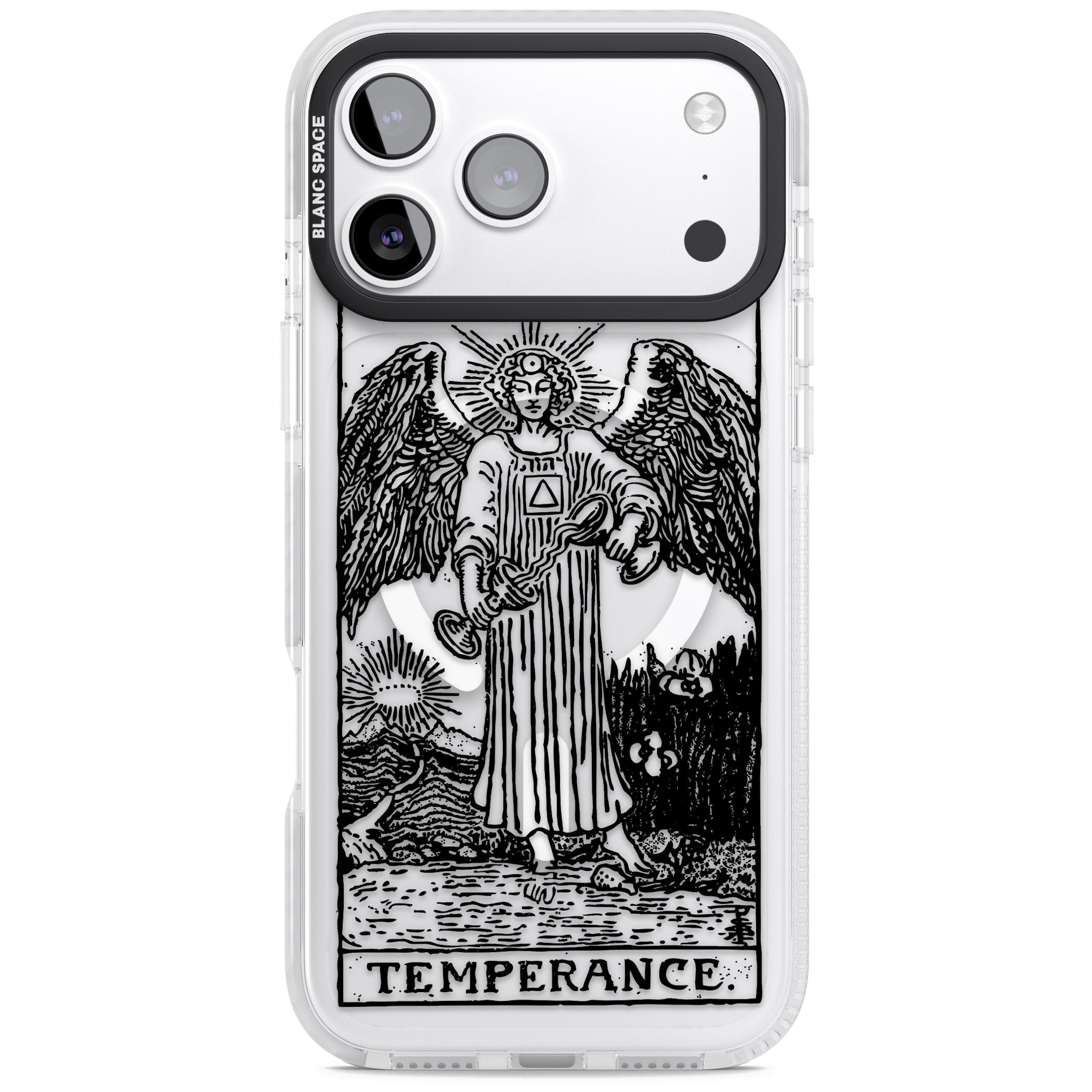 Personalised Temperance Tarot Card (Clear) iPhone 17 Pro Impact Pro Clear Phone Case