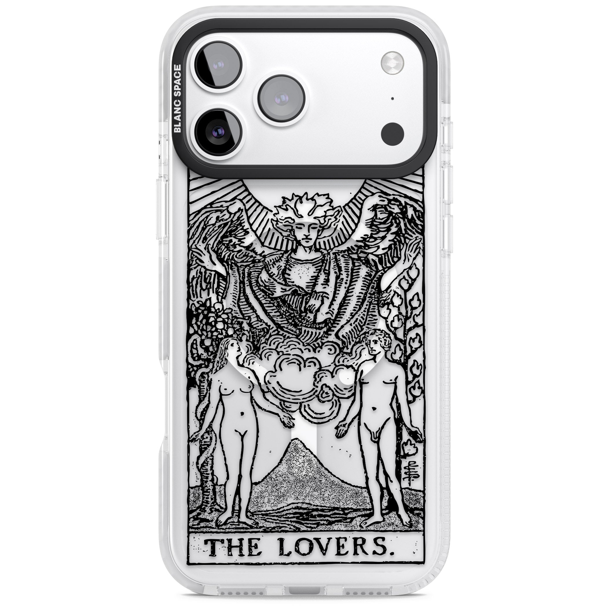 Personalised The Lovers Tarot Card (Clear) iPhone 17 Pro Impact Pro Clear Phone Case