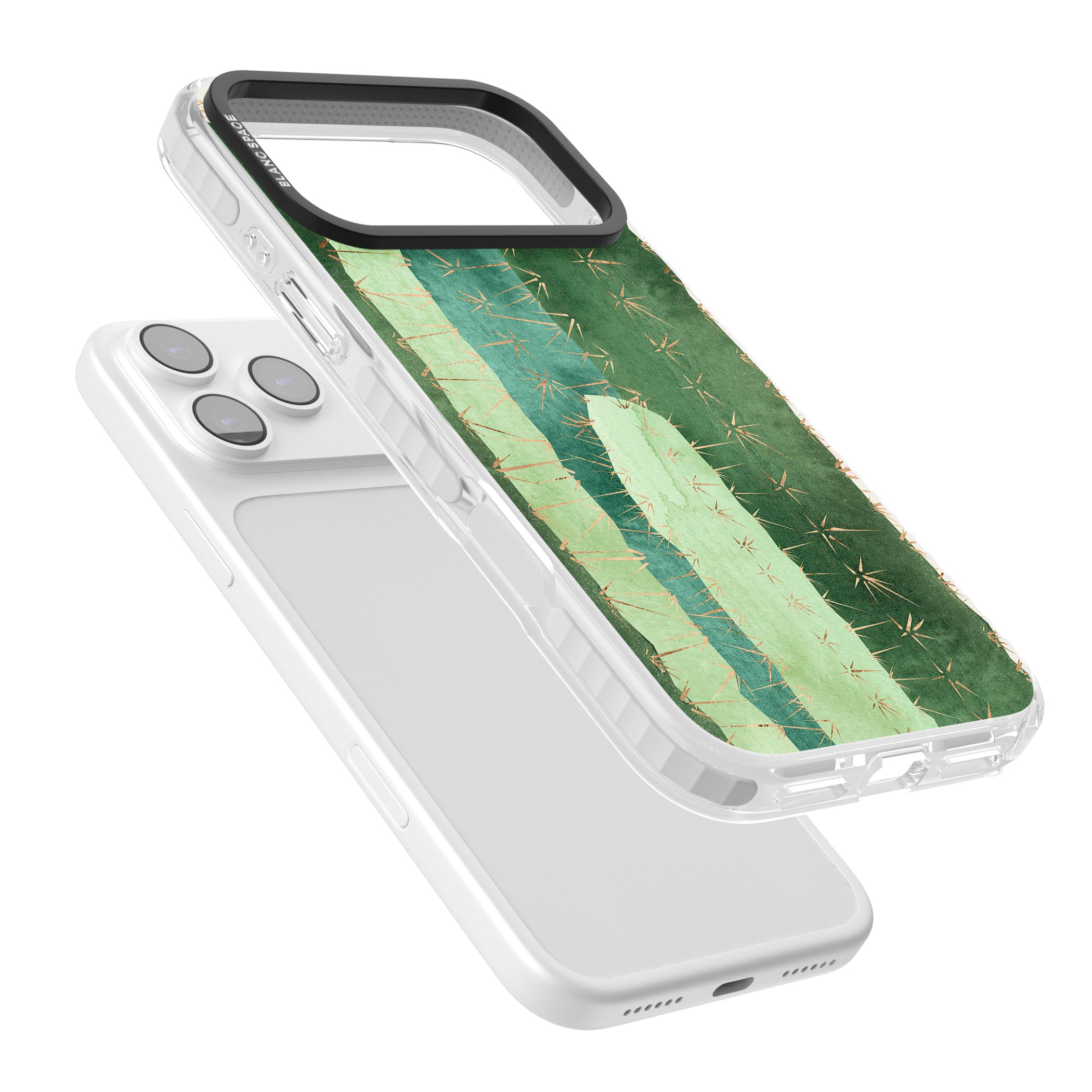 Large Cacti iPhone 17 Pro Impact Pro Clear Phone Case Colours