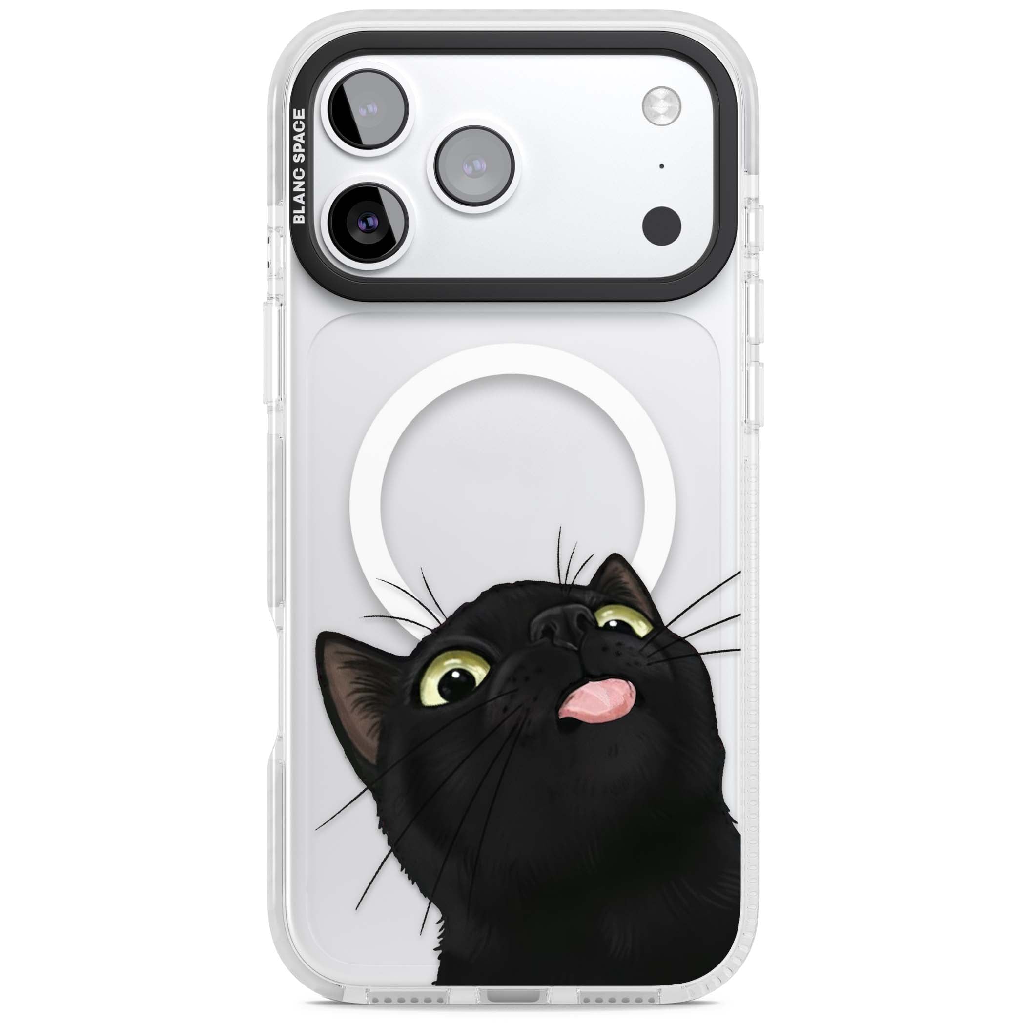Black Cat Energy for her iPhone case | Impact Magsafe case for iPhone 17 Pro, iPhone 17 Pro Max