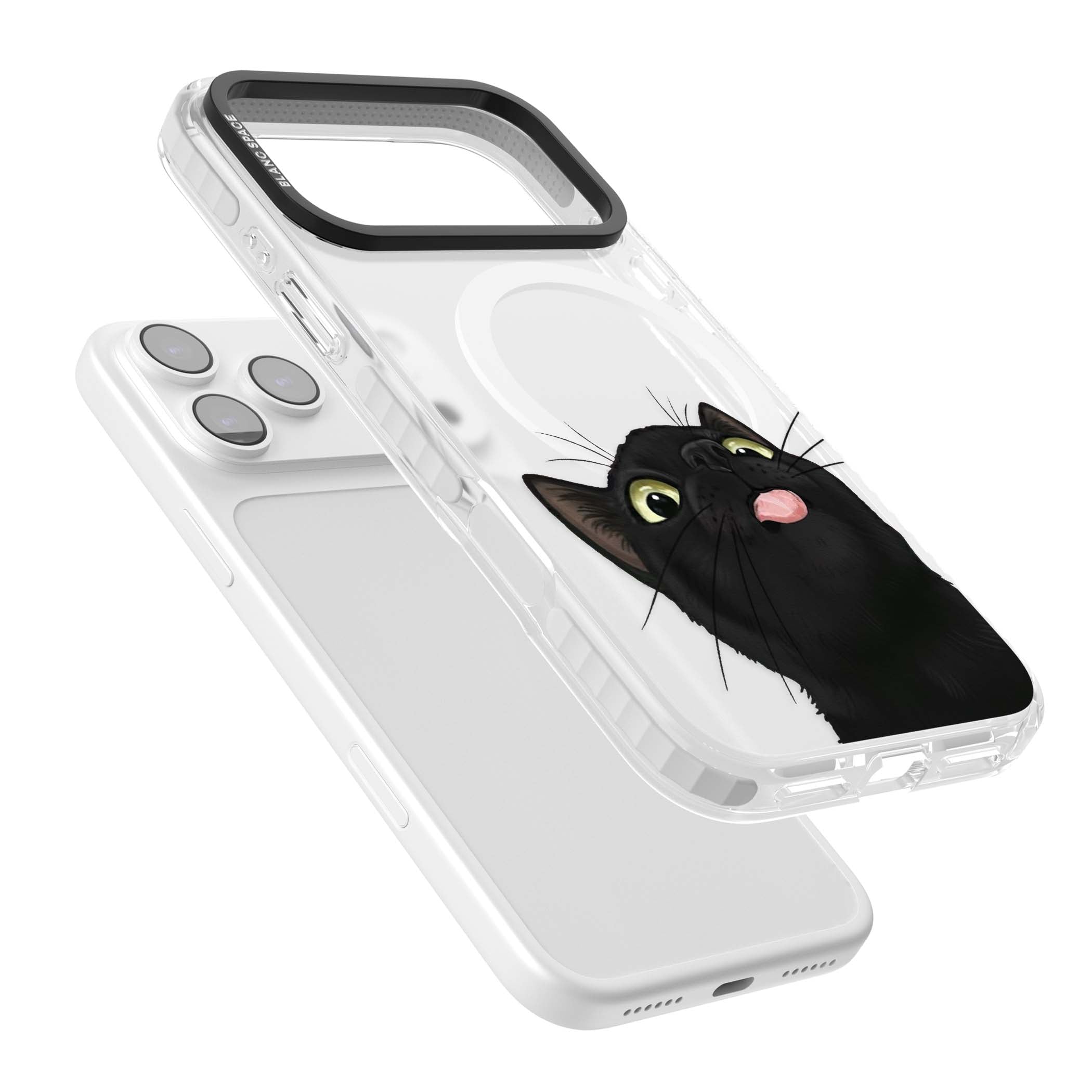 Black Cat Energy for her iPhone case | Impact Magsafe case for iPhone 17 Pro, iPhone 17 Pro Max