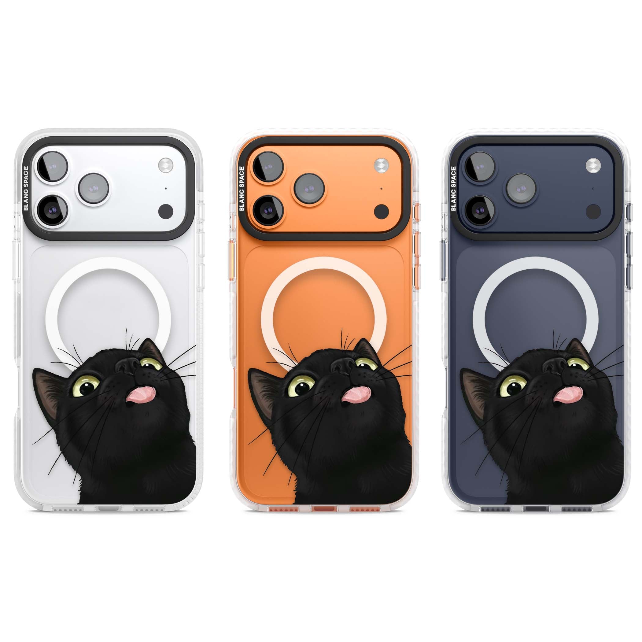 Black Cat Energy for her iPhone case | Impact Magsafe case for iPhone 17 Pro, iPhone 17 Pro Max