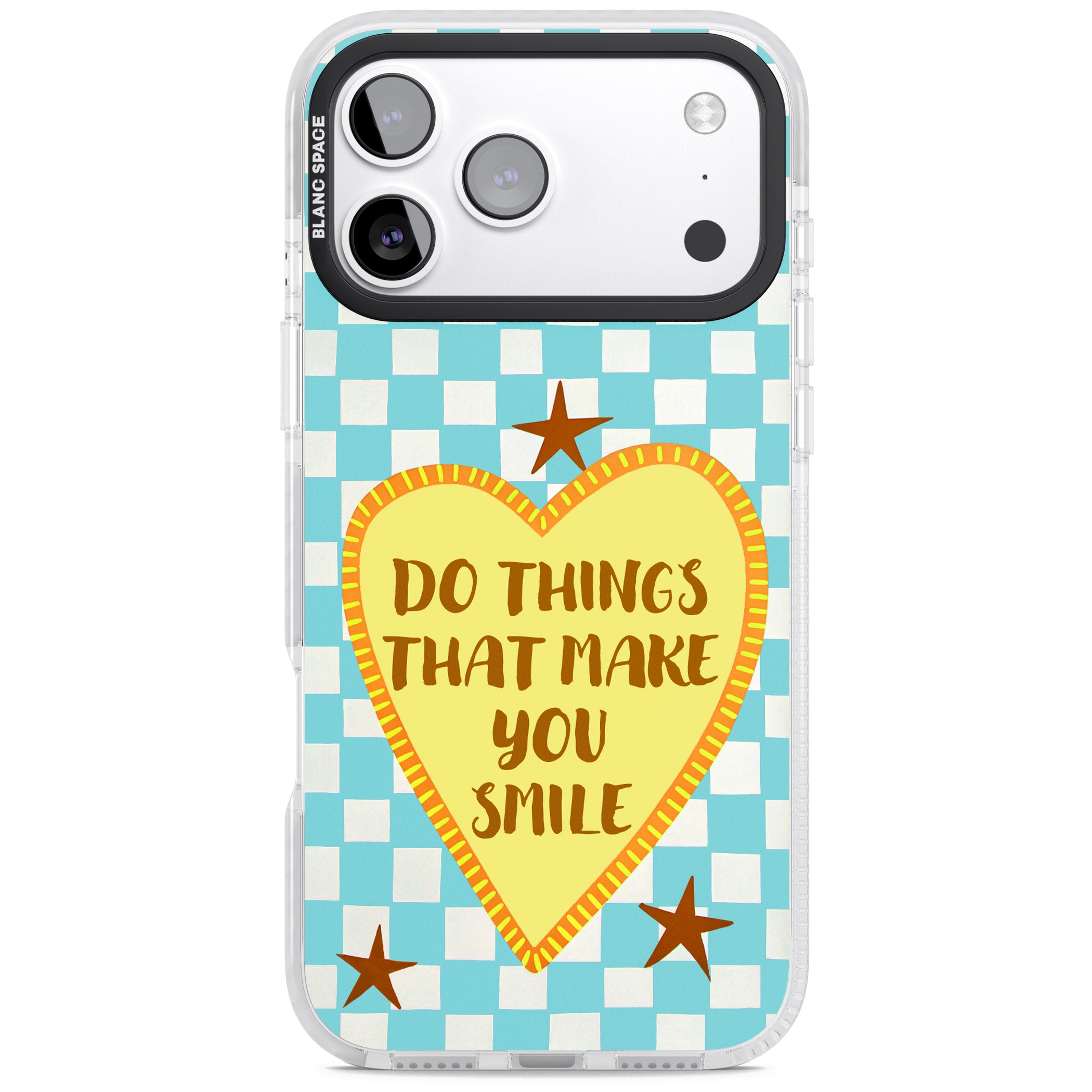 Do Things That Make You Smile iPhone 17 Pro Impact Pro Clear Phone Case