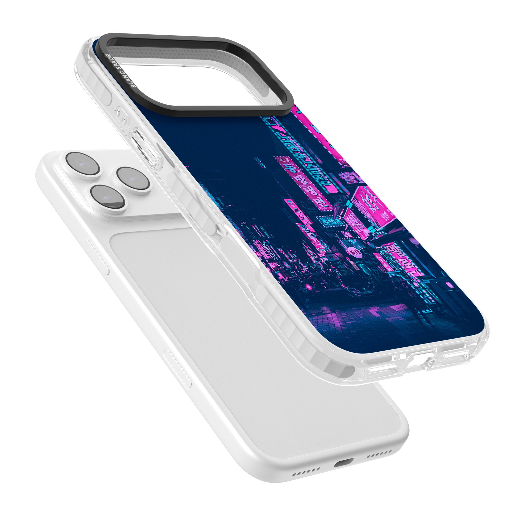 Neon Nights iPhone 17 Pro Impact Pro Clear Phone Case Colours