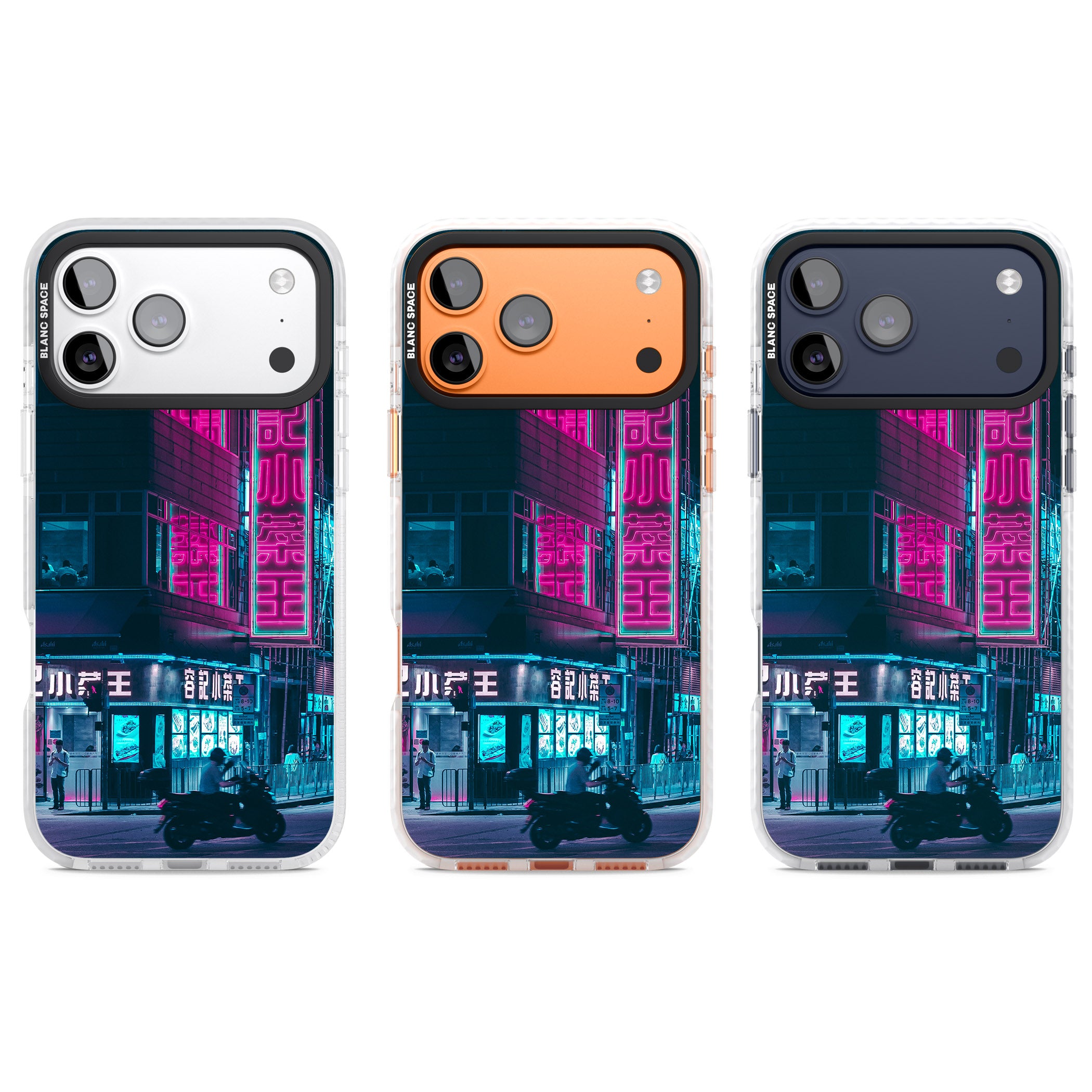 Neon City Ride iPhone 17 Pro Impact Pro Clear Phone Case APT Impact Protection