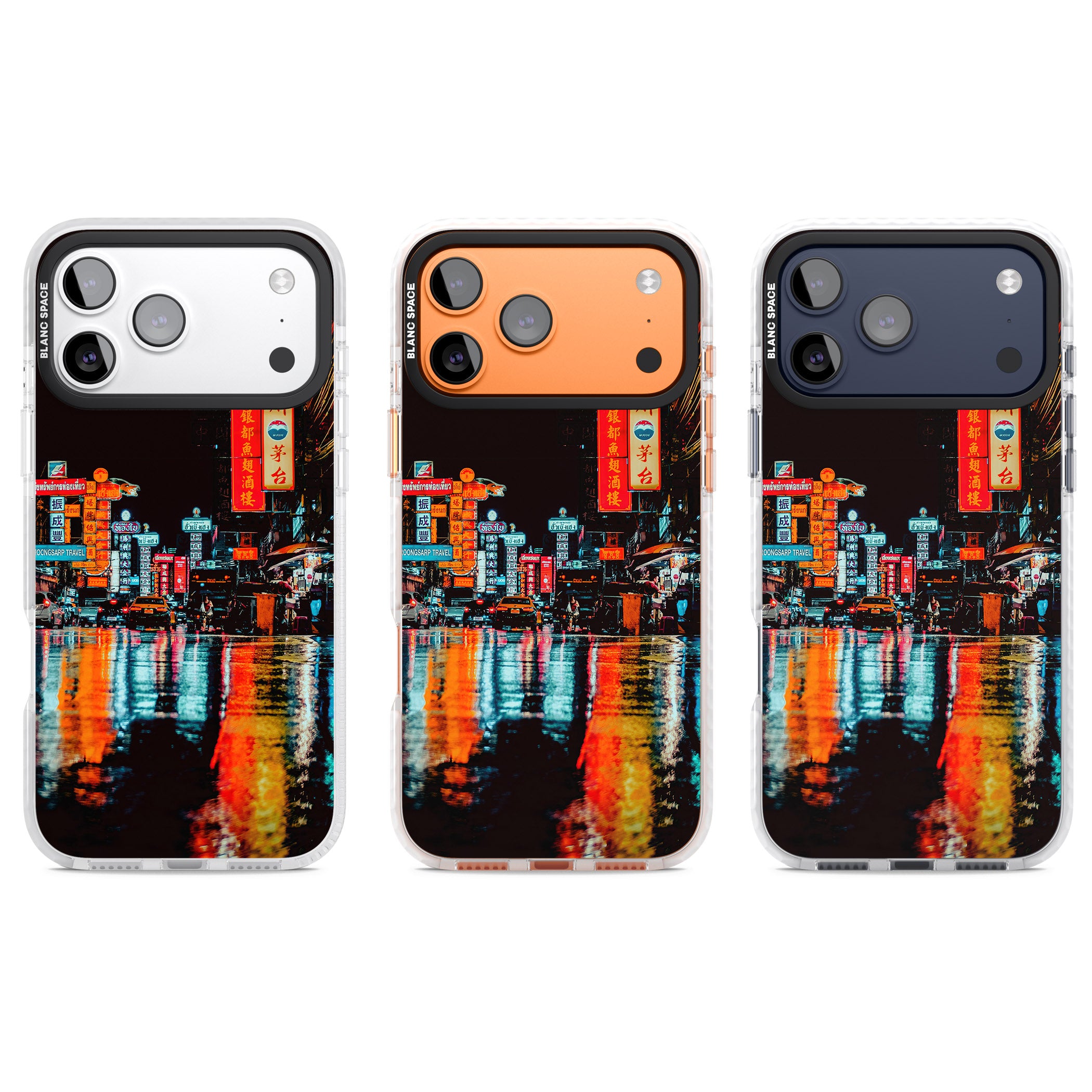 Neon City iPhone 17 Pro Impact Pro Clear Phone Case APT Impact Protection
