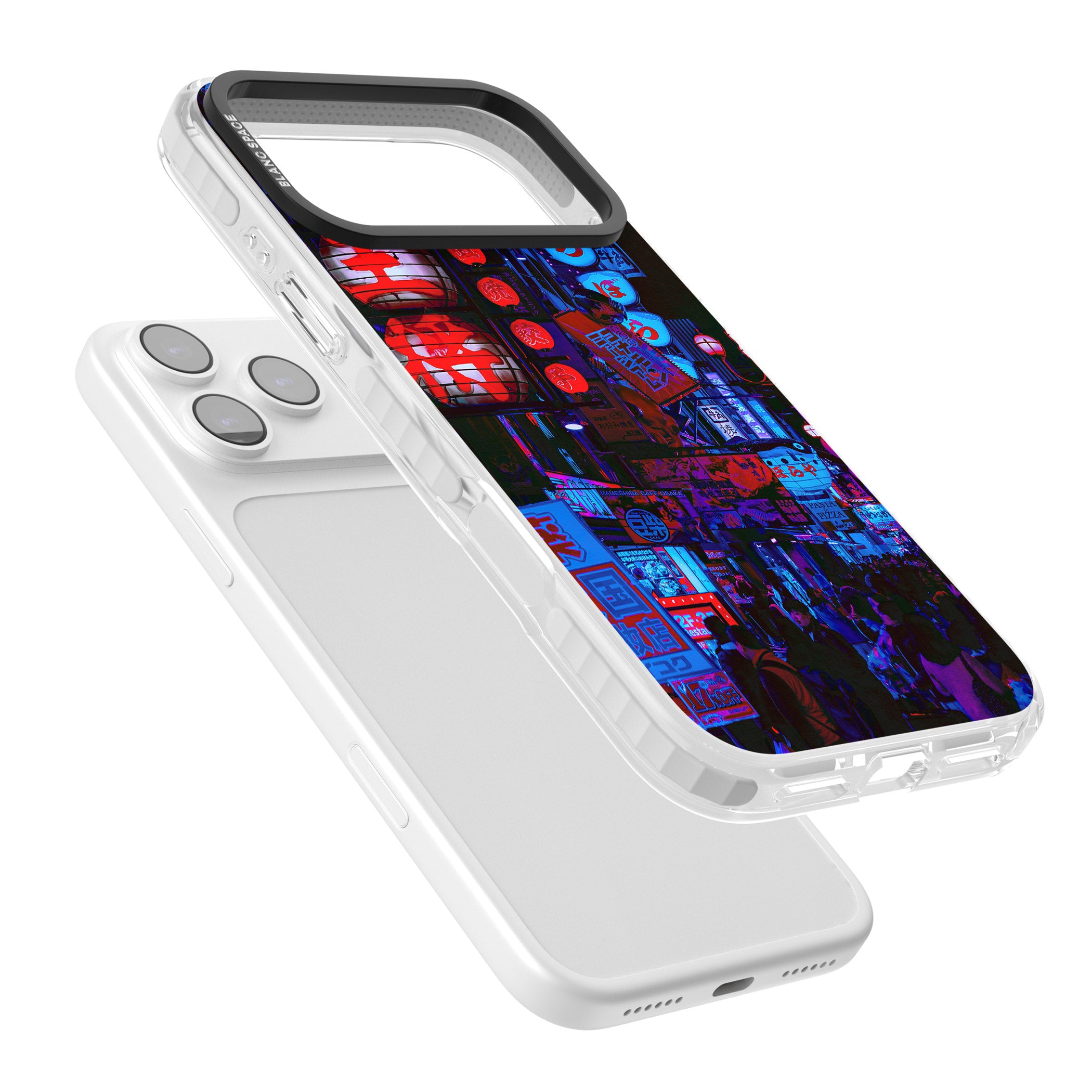 Neon City Nights iPhone 17 Pro Impact Pro Clear Phone Case Colours