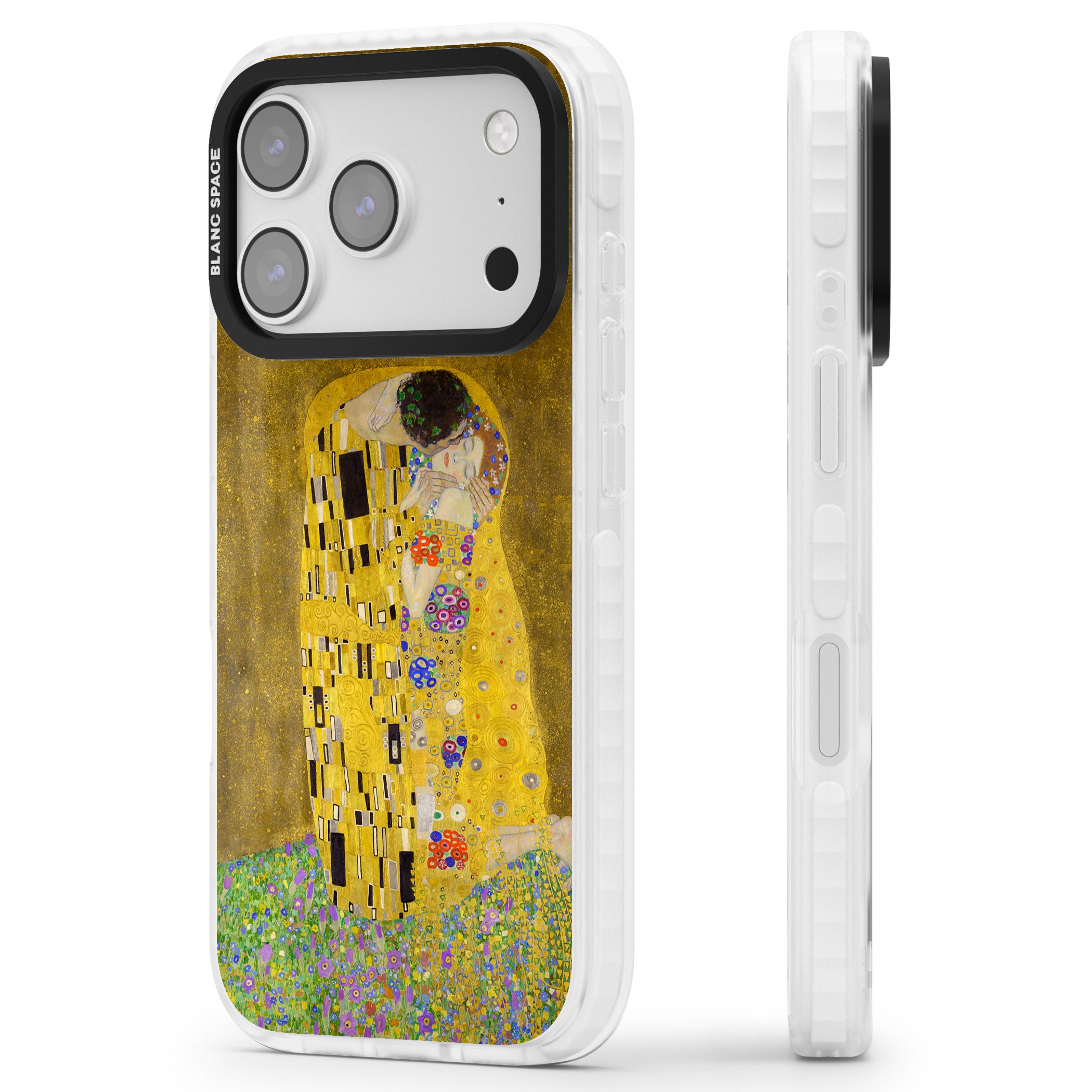 The Kiss iPhone 17 Pro Impact Pro Clear Phone Case Side Profile