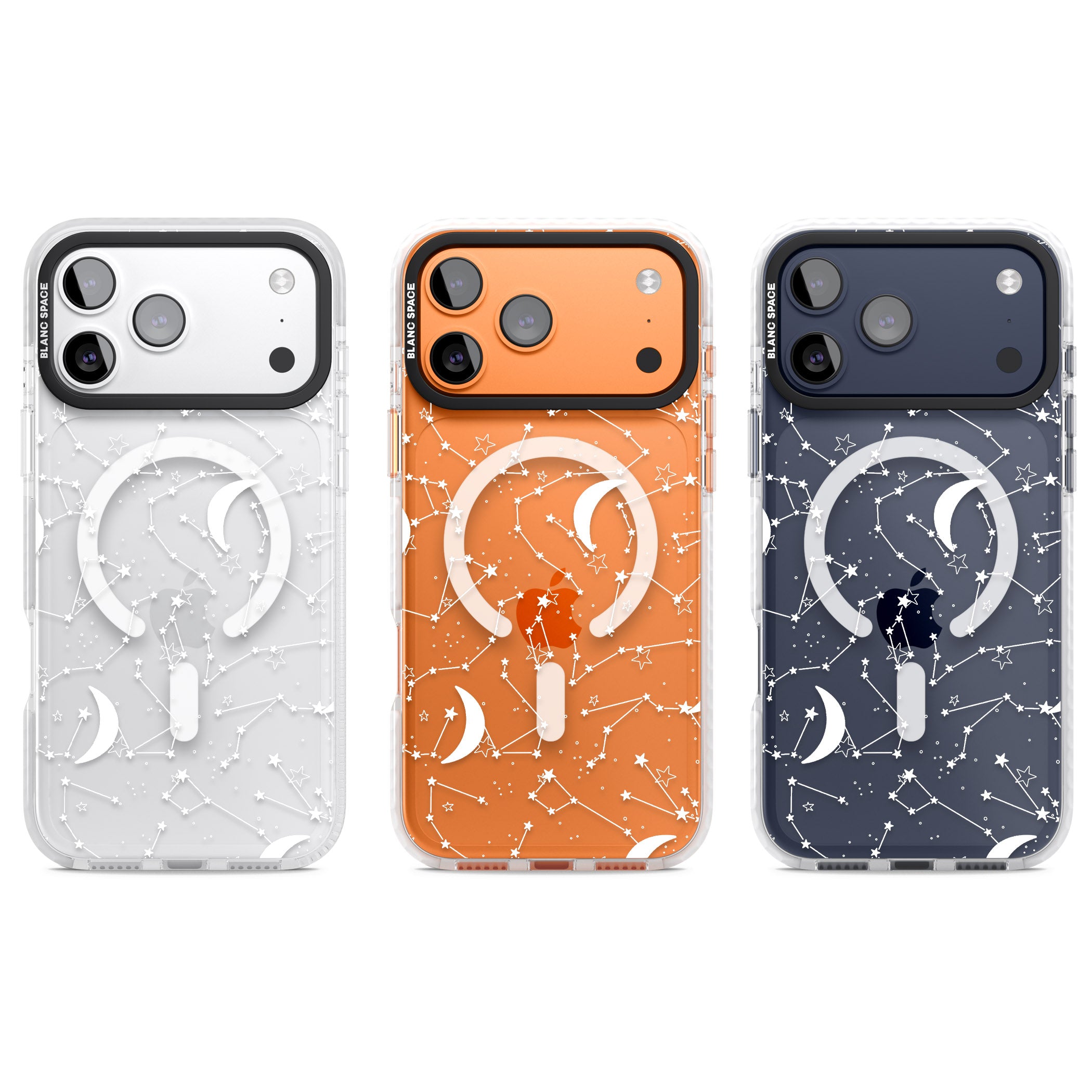 White Constellations iPhone 17 Pro Impact Pro Clear Phone Case APT Impact Protection