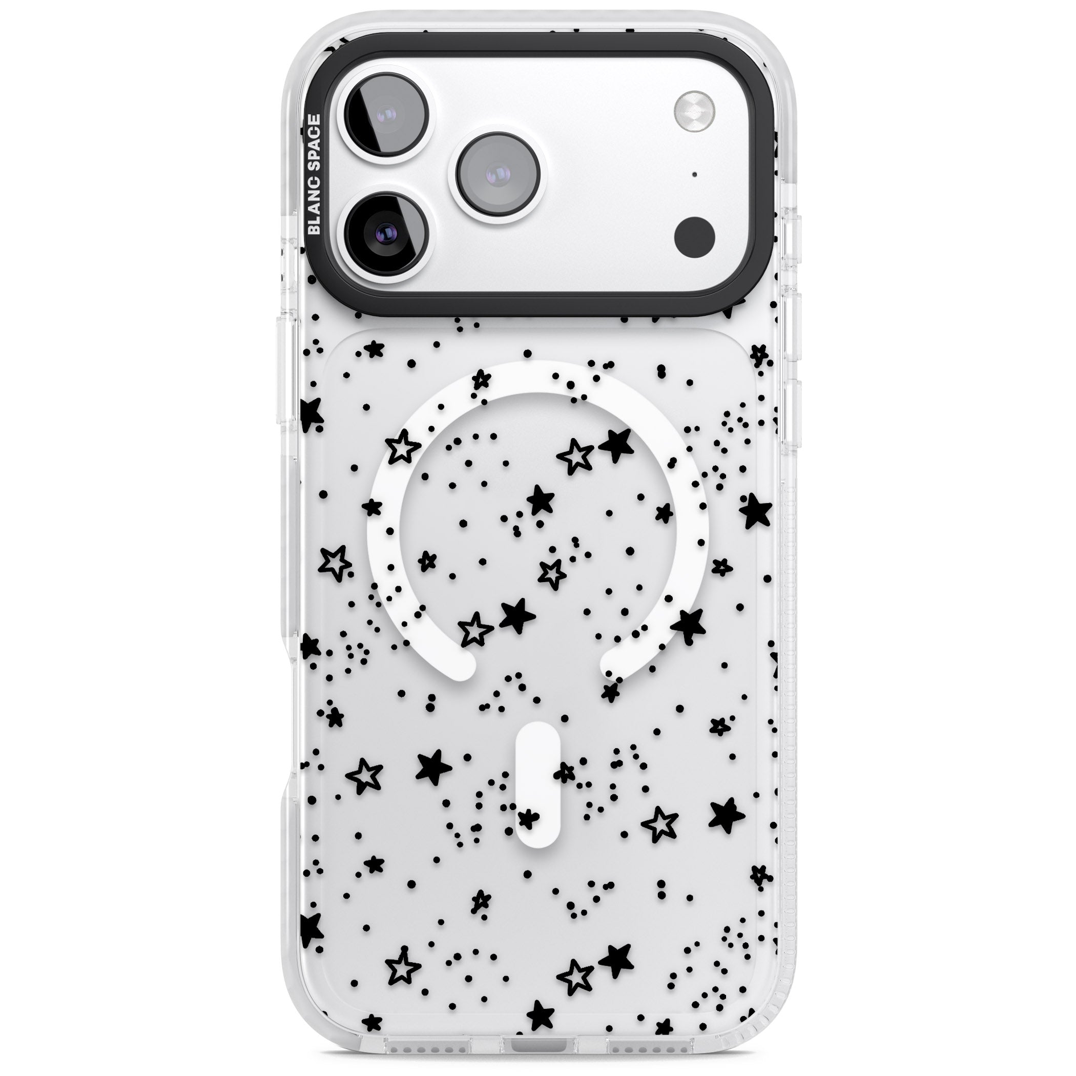 Midnight Stars iPhone 17 Pro Impact Pro Clear Phone Case