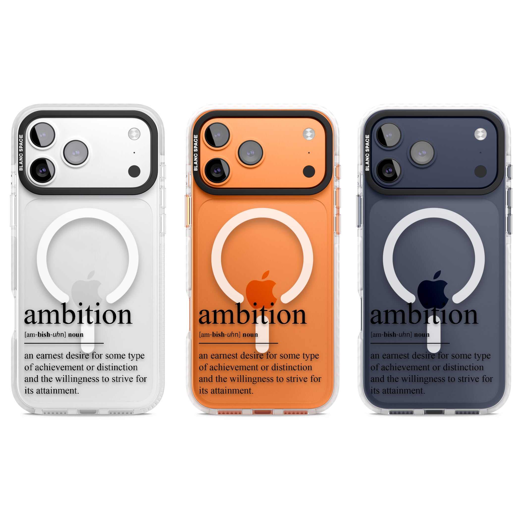 Ambition iPhone 17 Pro Impact Pro Clear Phone Case APT Impact Protection