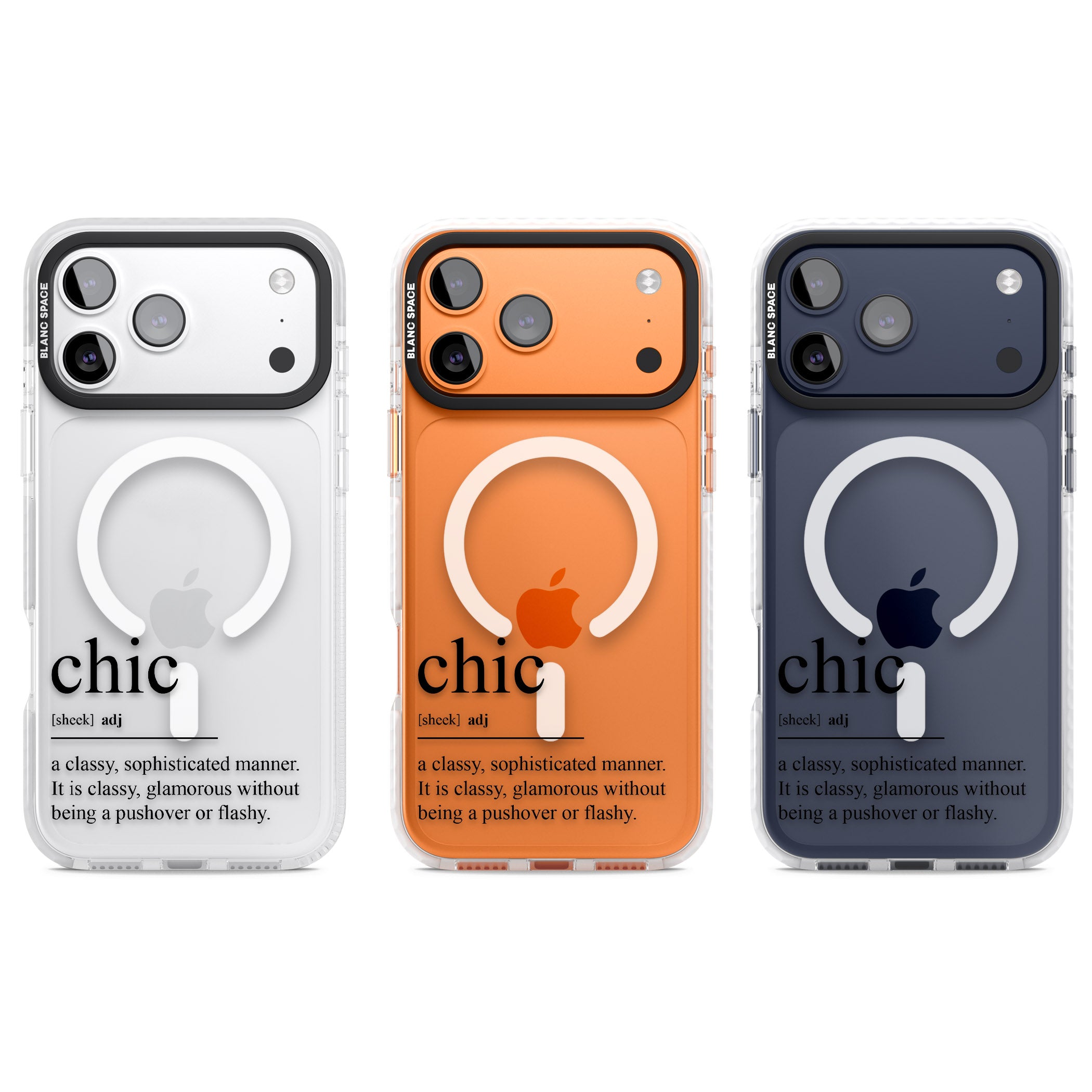 Chic iPhone 17 Pro Impact Pro Clear Phone Case APT Impact Protection