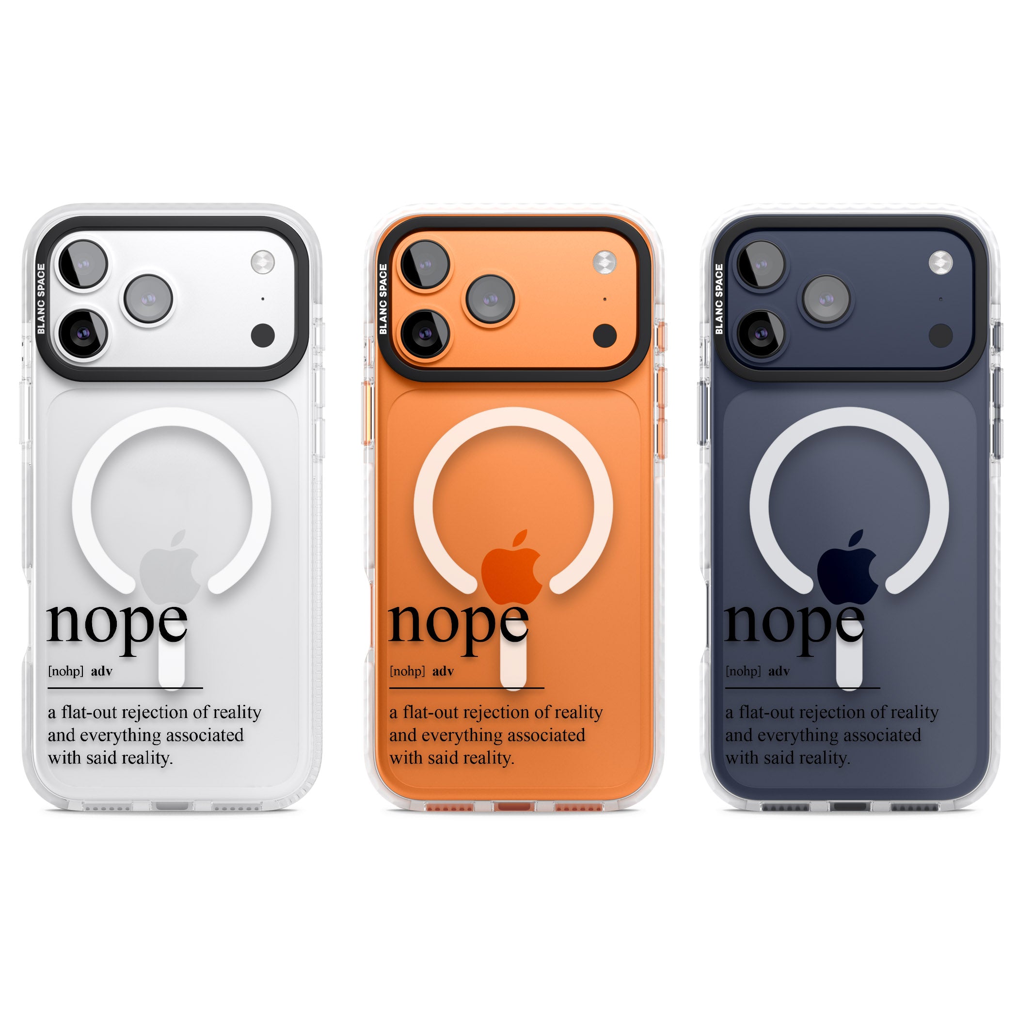 Nope iPhone 17 Pro Impact Pro Clear Phone Case APT Impact Protection