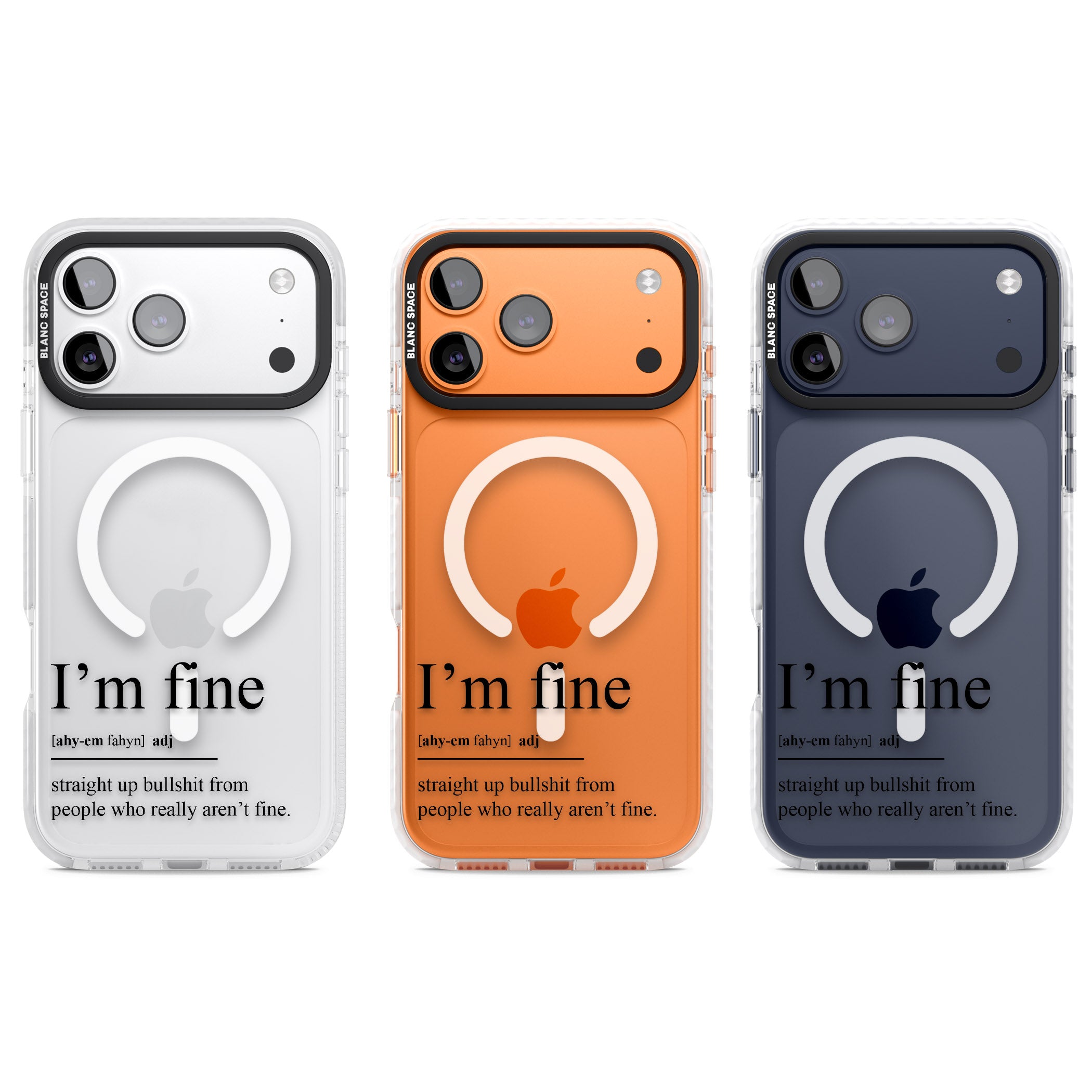 Im Fine iPhone 17 Pro Impact Pro Clear Phone Case APT Impact Protection