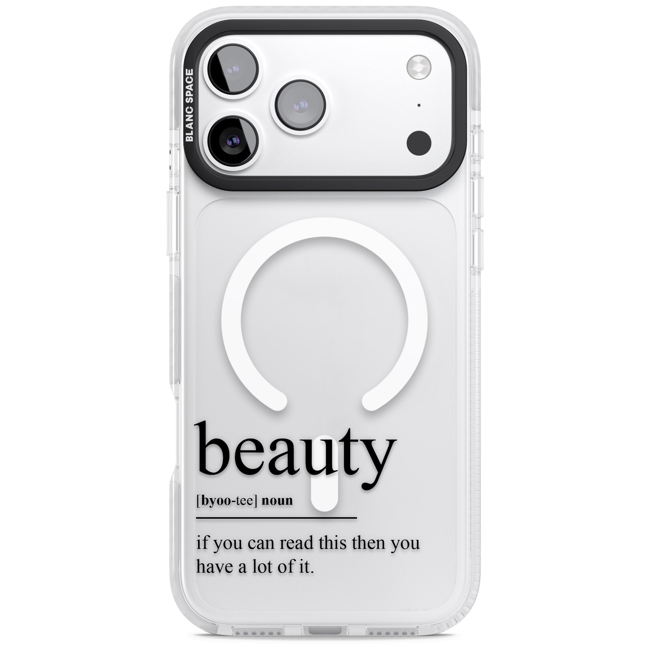 Beauty iPhone 17 Pro Impact Pro Clear Phone Case