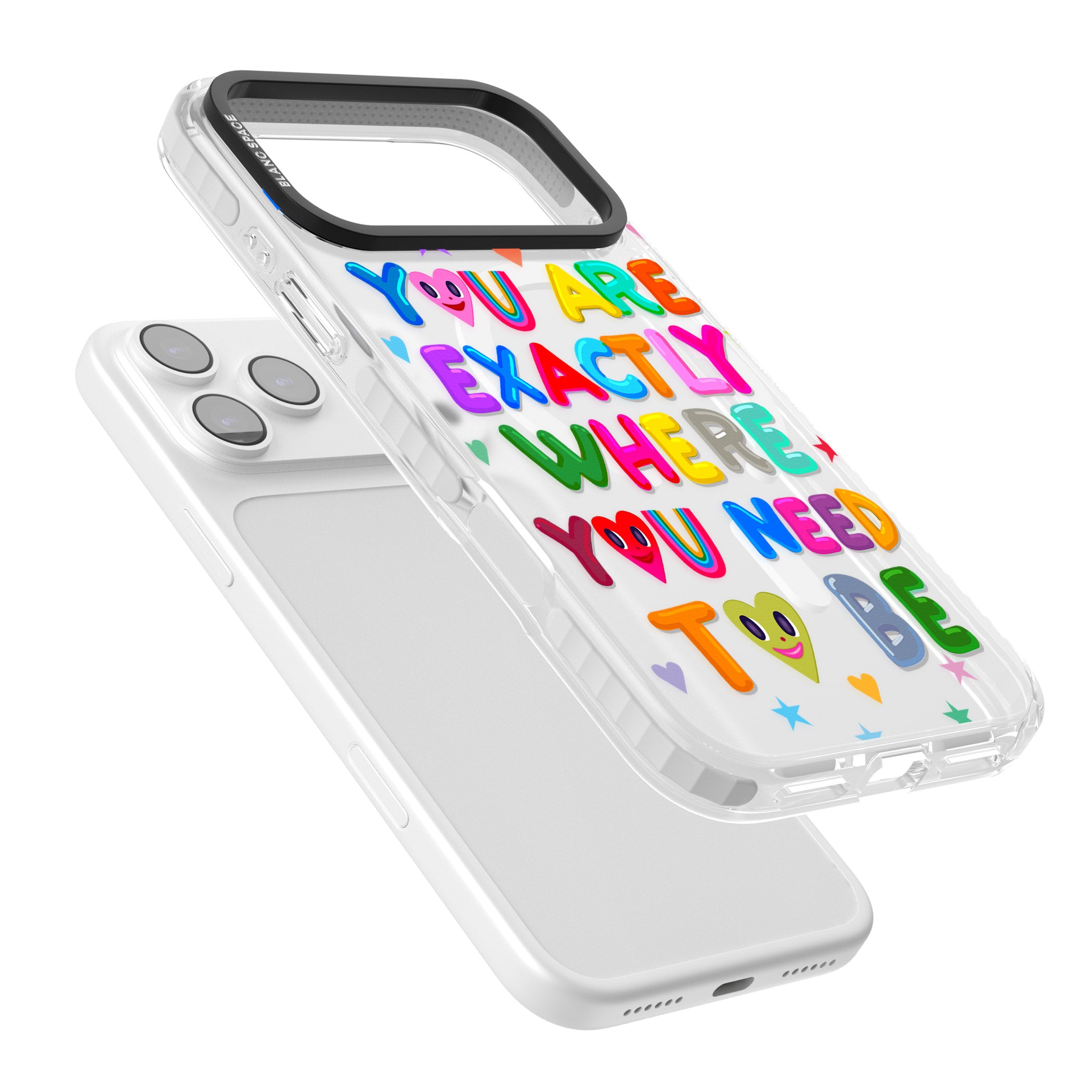 Exactly Where You Need To Be iPhone 17 Pro Impact Pro Clear Phone Case Colours