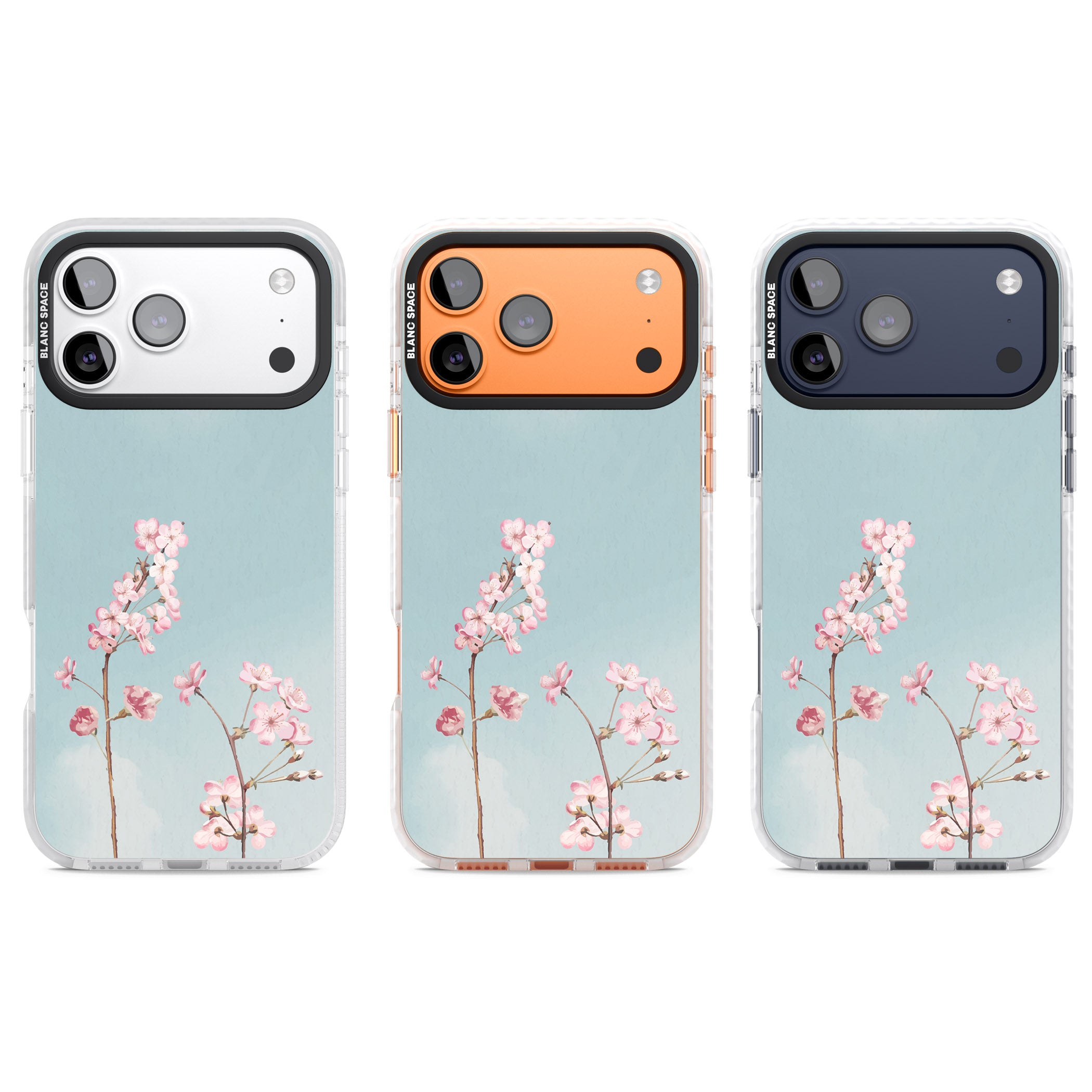 Blossom Flower Sky iPhone 17 Pro Impact Pro Clear Phone Case APT Impact Protection