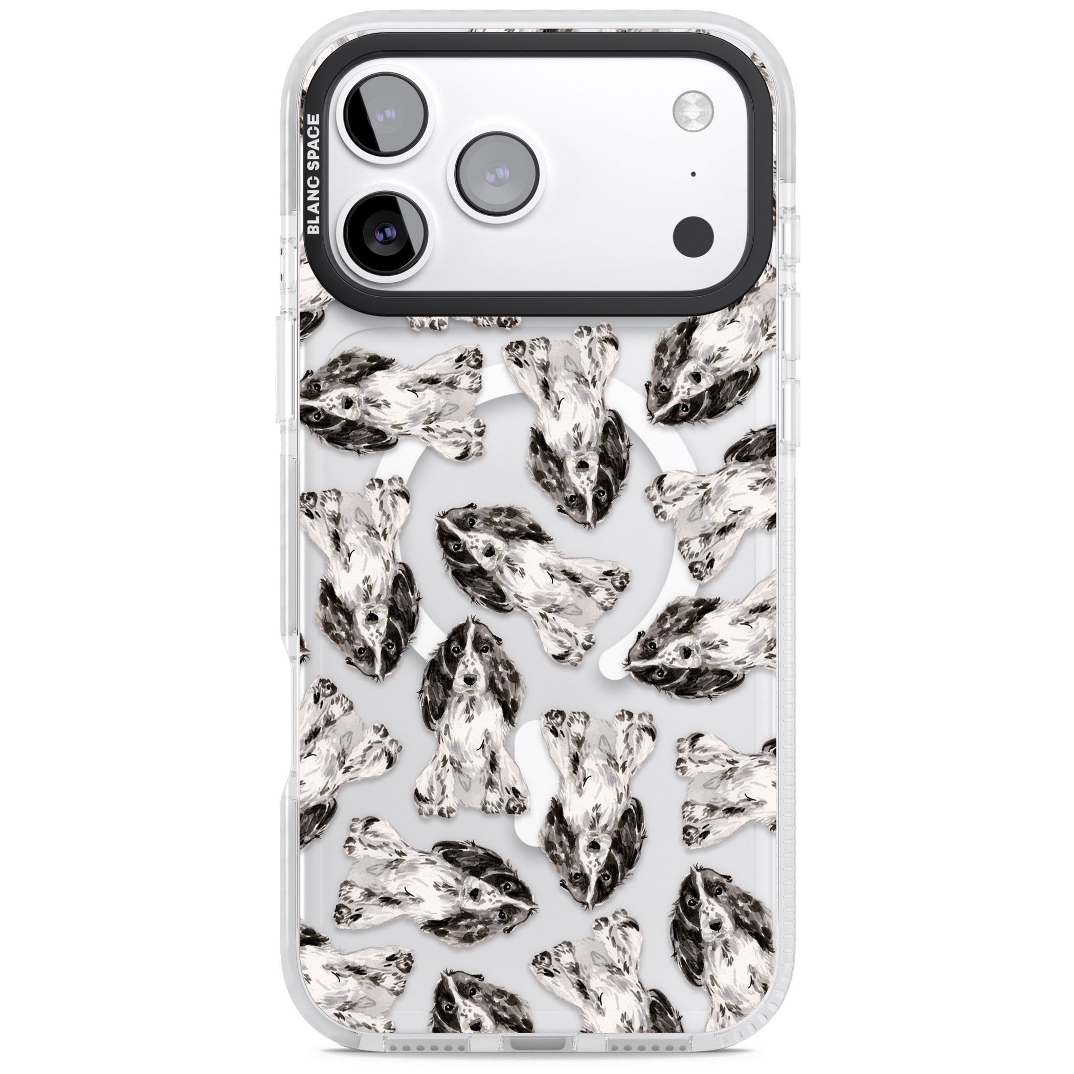 Cocker Spaniel Watercolor Elegance iPhone 17 Pro Impact Pro Clear Phone Case