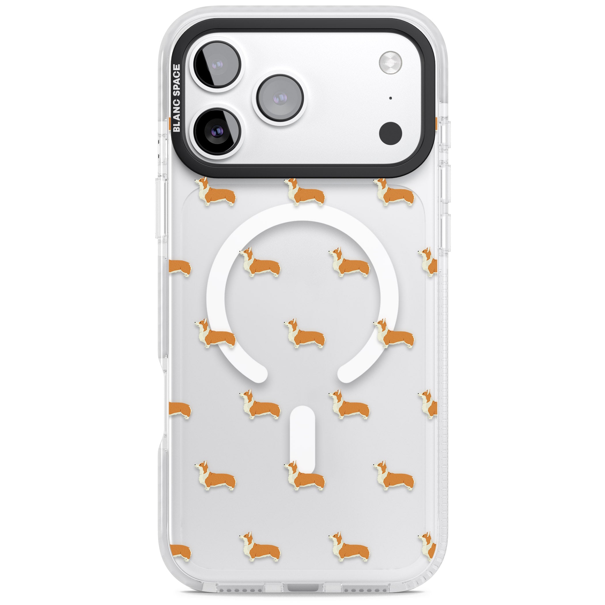 Pembroke Welsh Corgi Pattern iPhone 17 Pro Impact Pro Clear Phone Case