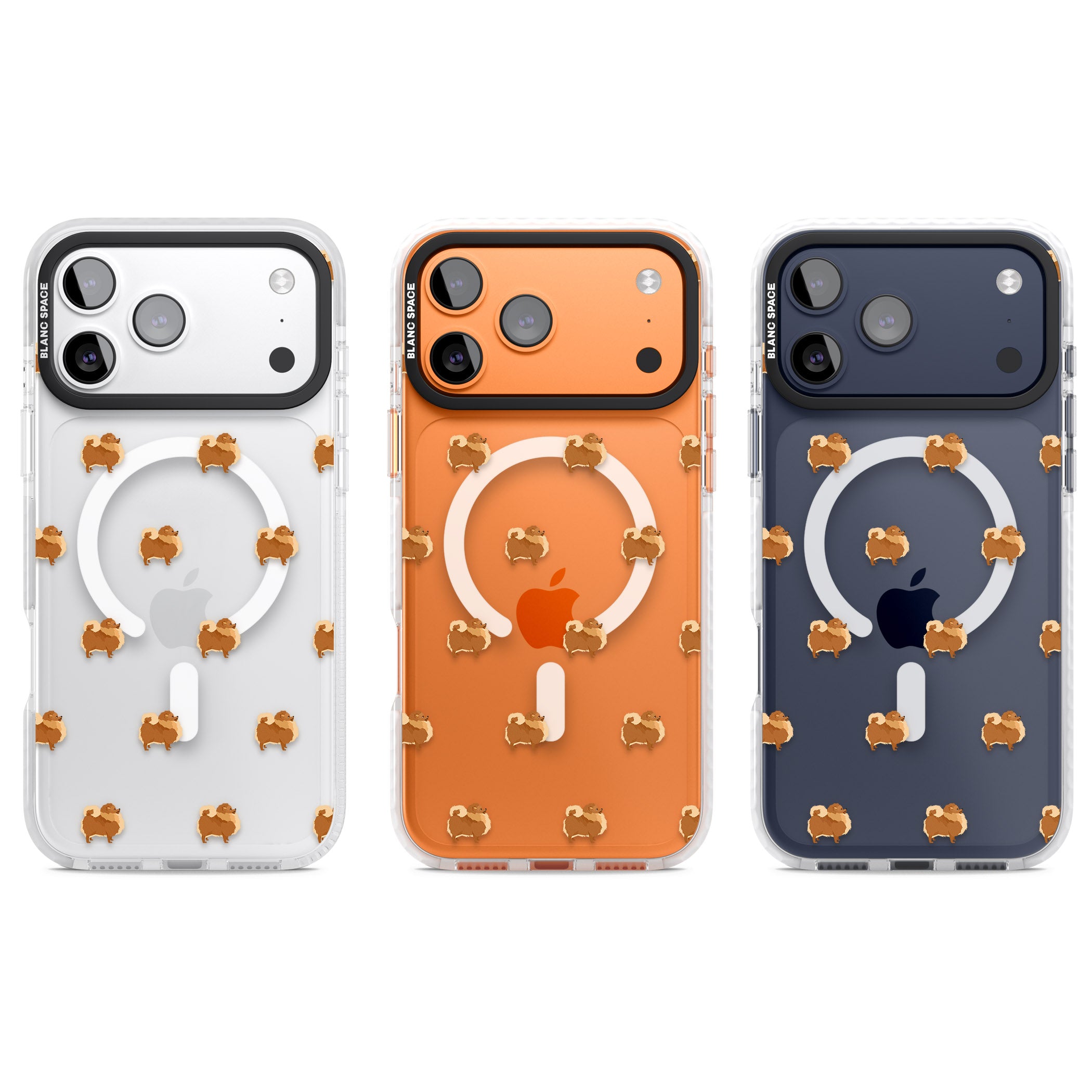 Pomeranian Delight iPhone 17 Pro Impact Pro Clear Phone Case APT Impact Protection