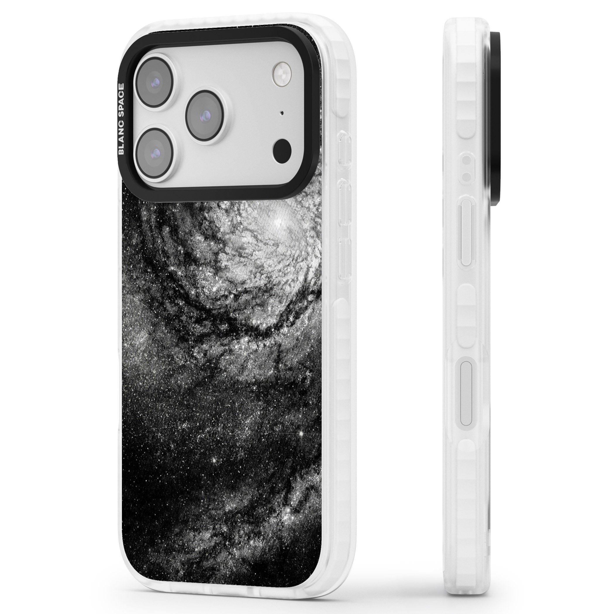 Night Sky Galaxies: Milky Way Galaxy iPhone 17 Pro Impact Pro Clear Phone Case Side Profile