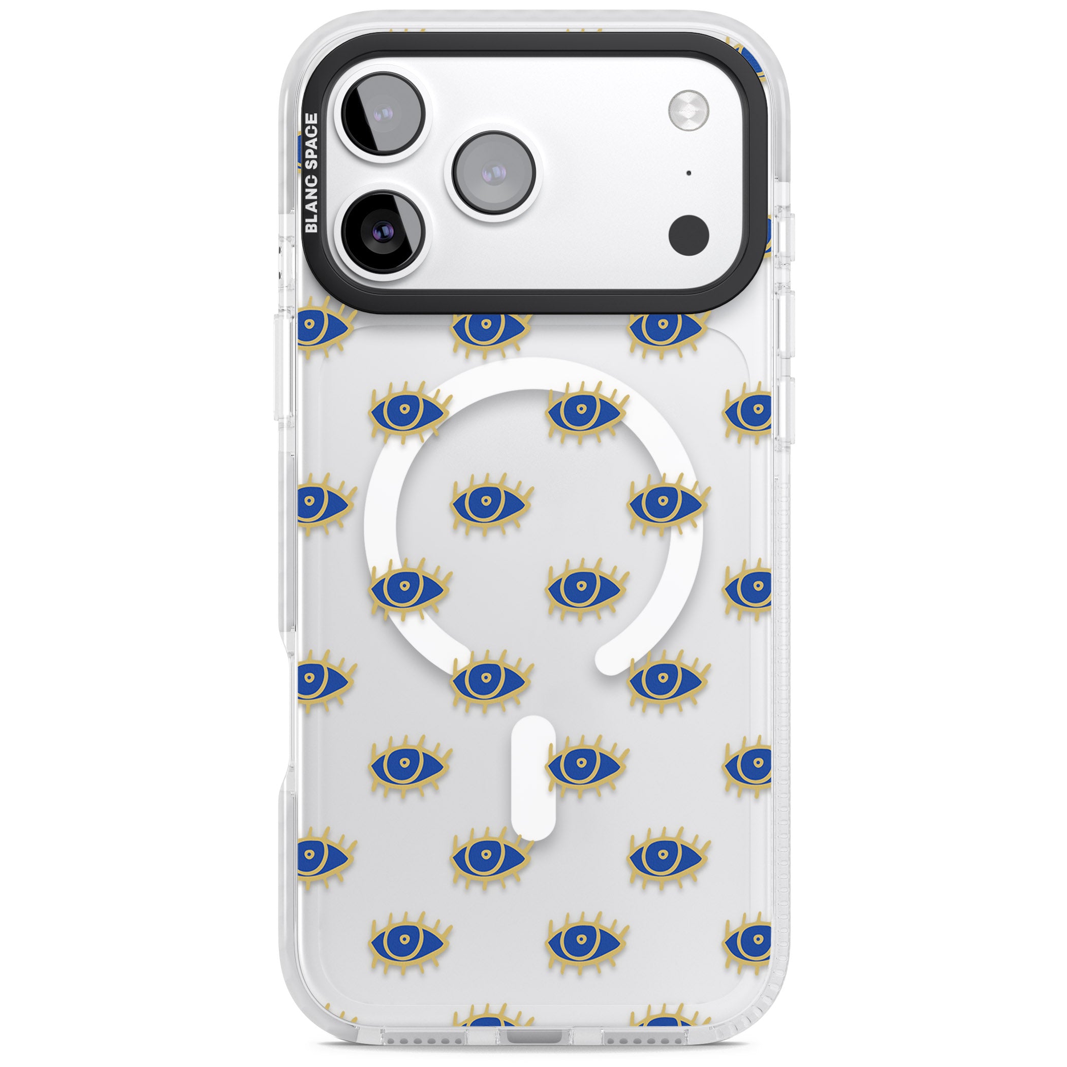 Psychedelic Eyes Pattern Classic iPhone 17 Pro Impact Pro Clear Phone Case