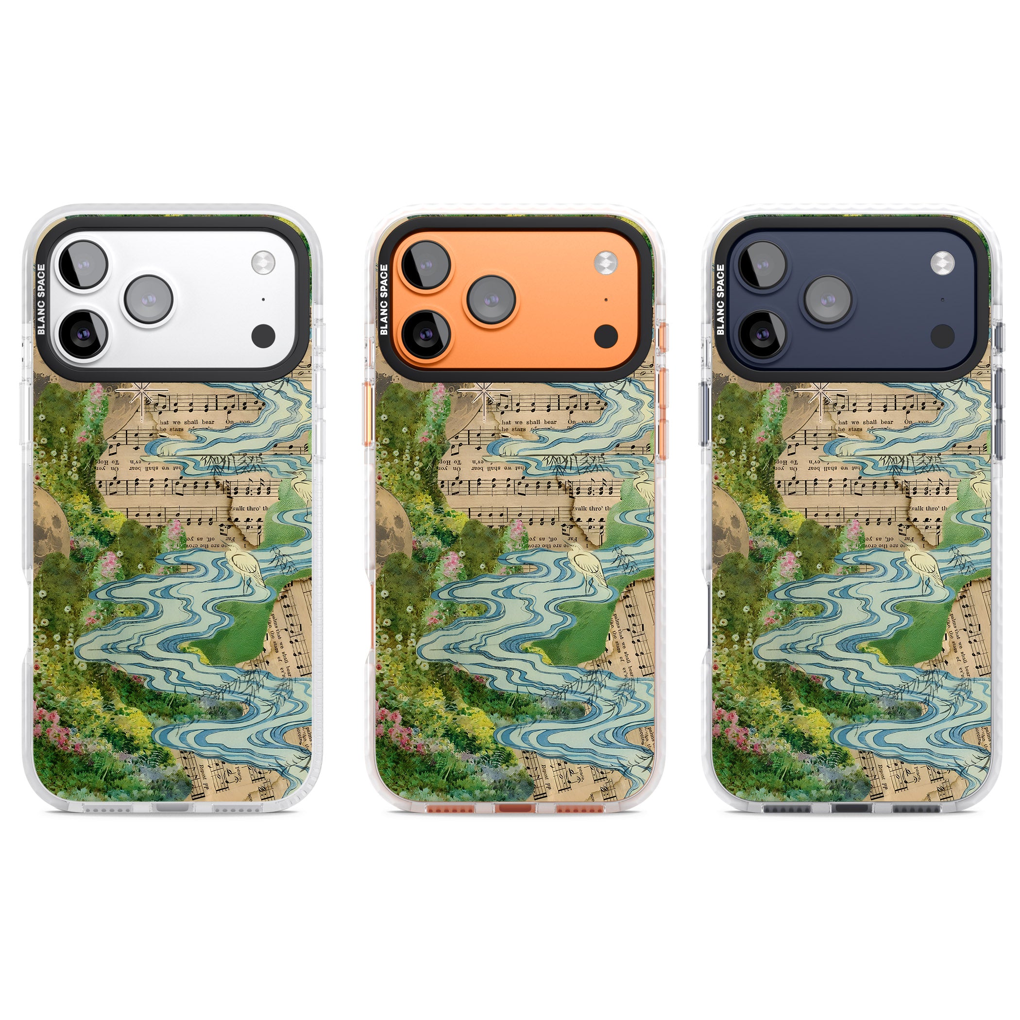 Musical River iPhone 17 Pro Impact Pro Clear Phone Case APT Impact Protection